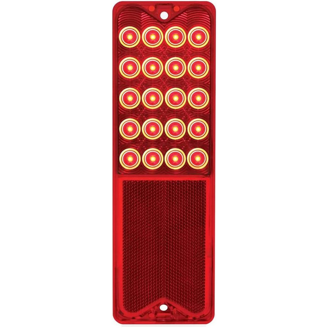 United Pacific 20 Led Sequential Tail Light For 1967-72 Chevy/Gmc Fleetside, Epoxy Coated & Fully Sealed Electronics, Energy Efficient Circuit Board, Easy Installation W/1157 Plug - Single Unit