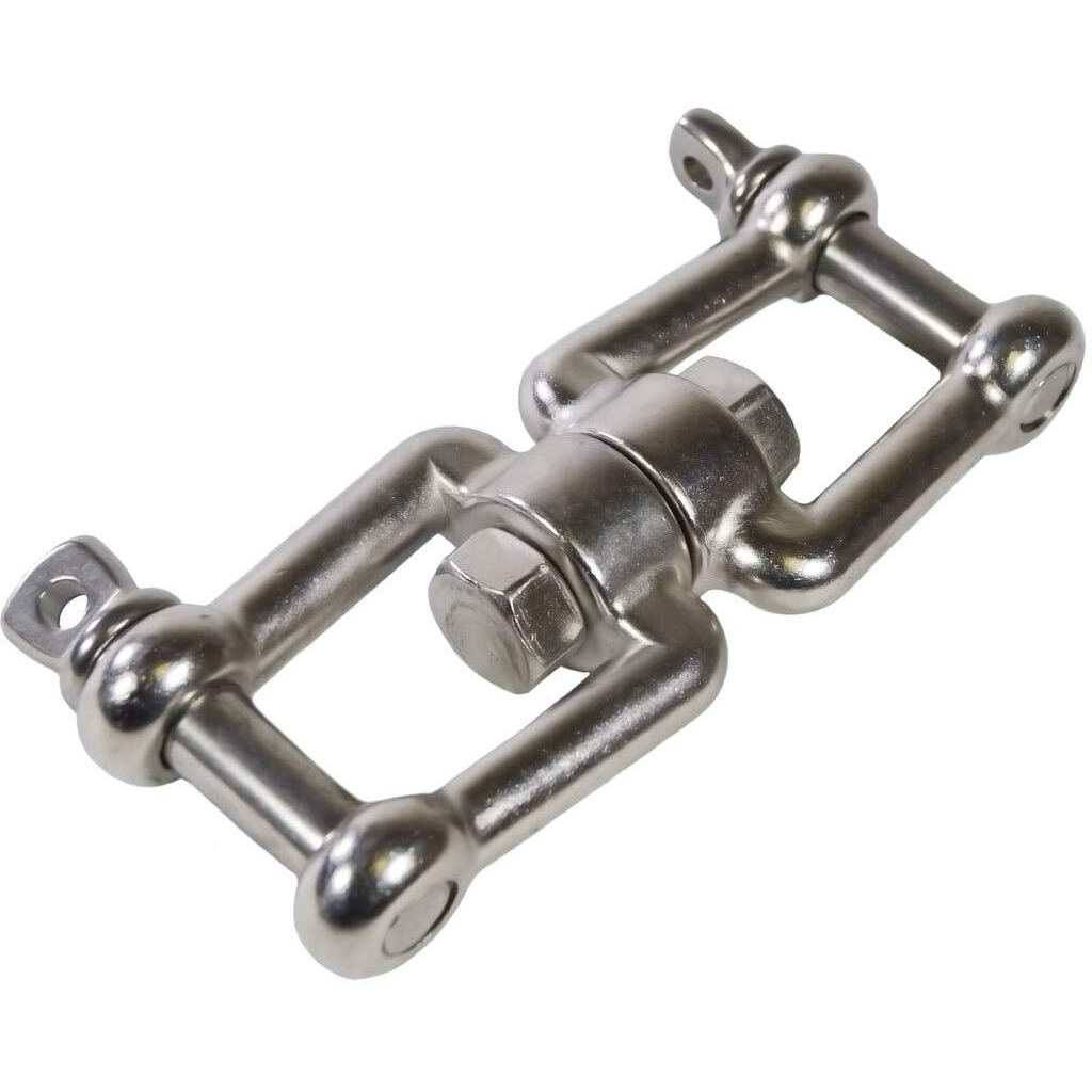 Marinenow Jaw - Jaw Swivel Anchor Connector 316 Stainless Steel [13Mm (1/2&quot) 01-Pack]