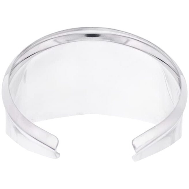 United Pacific C5002 4-Inch Round Stainless-Steel Peep Mirror Visor, Highly Polished, Easy Installation, Fits 4-Inch Peep Mirrors - 1 Visor Only