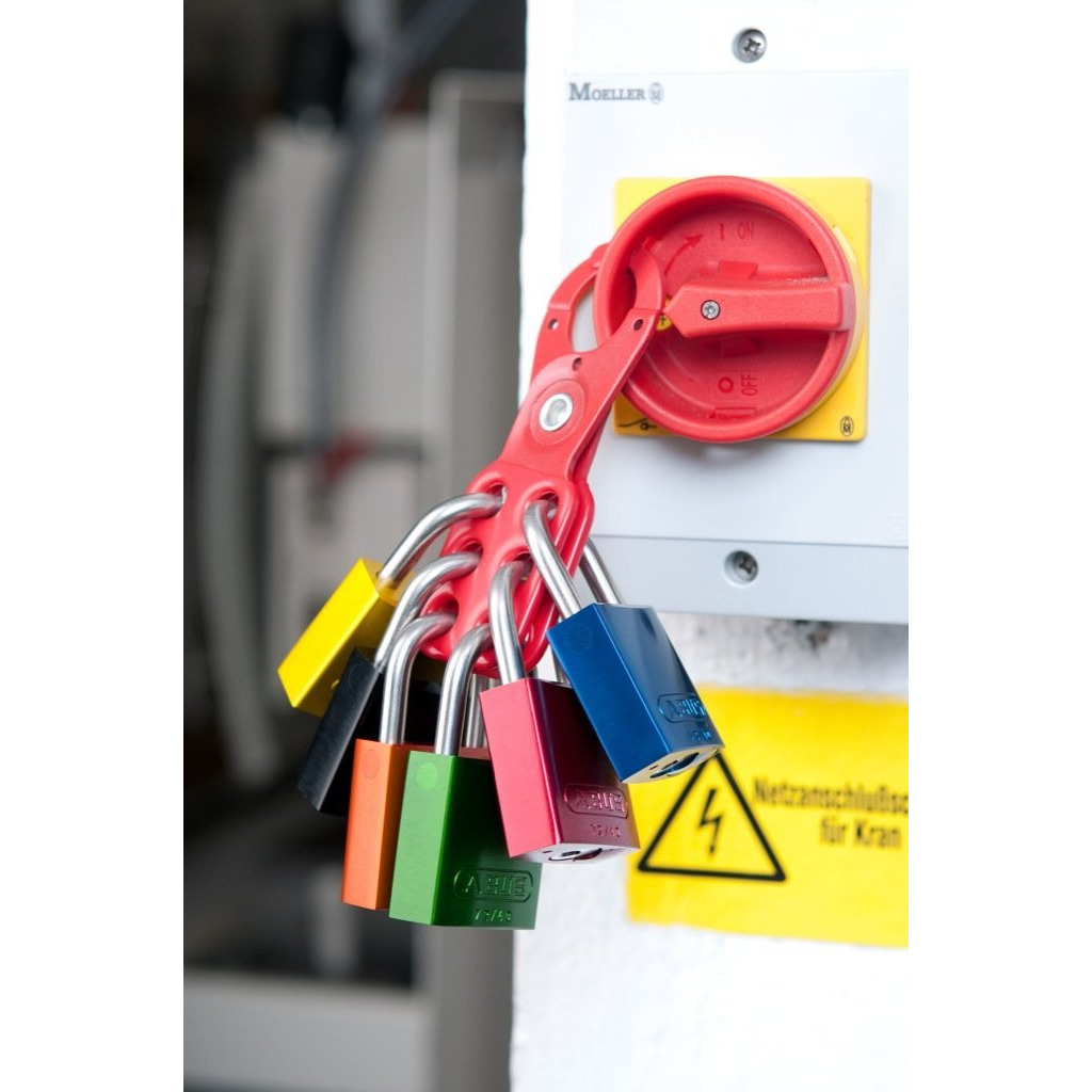 Abus Orange 72/40Hb40 Lockout Tagout Padlock W/ 1.5" Shackle, 12 Pack, Keyed Alike, 12 Padlocks With 24 Keys