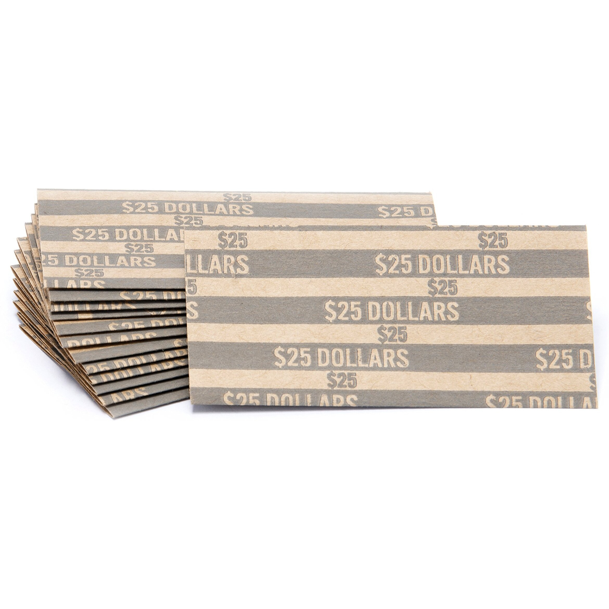 Sacagawea Dollar Coin Wrappers, 1,000 Flat Striped Coin Wrappers/Coin Rolls For Sacagawea Coins