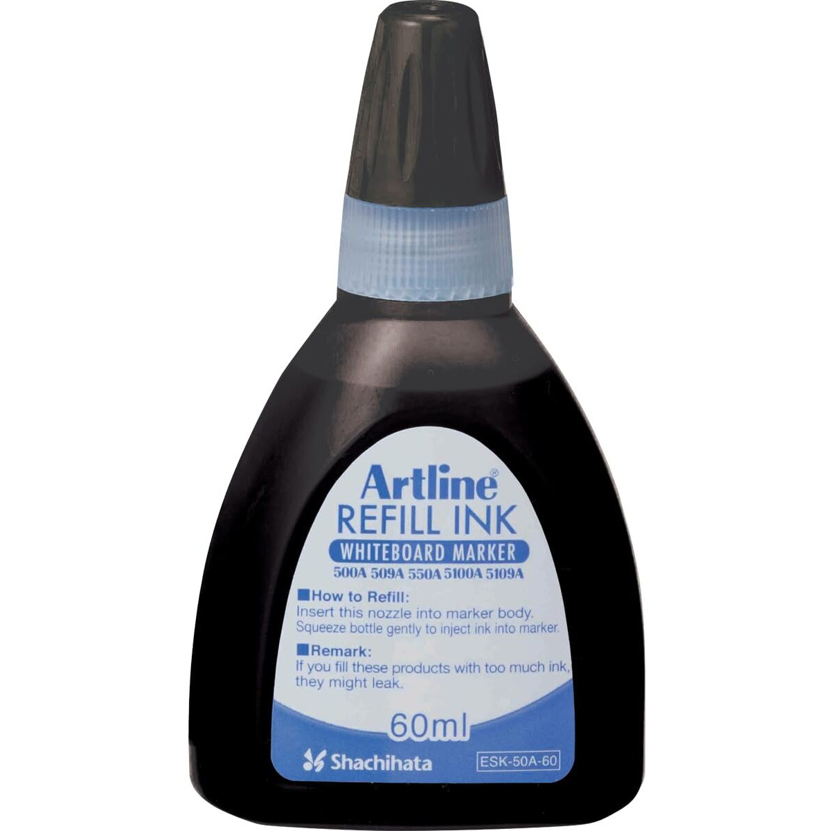 Artline Refill Ink (Esk-50A, Black) For Artline 5109A Big Nib Markers, Plus 500A, 509A, 550A, And 5100A Whiteboard Markers