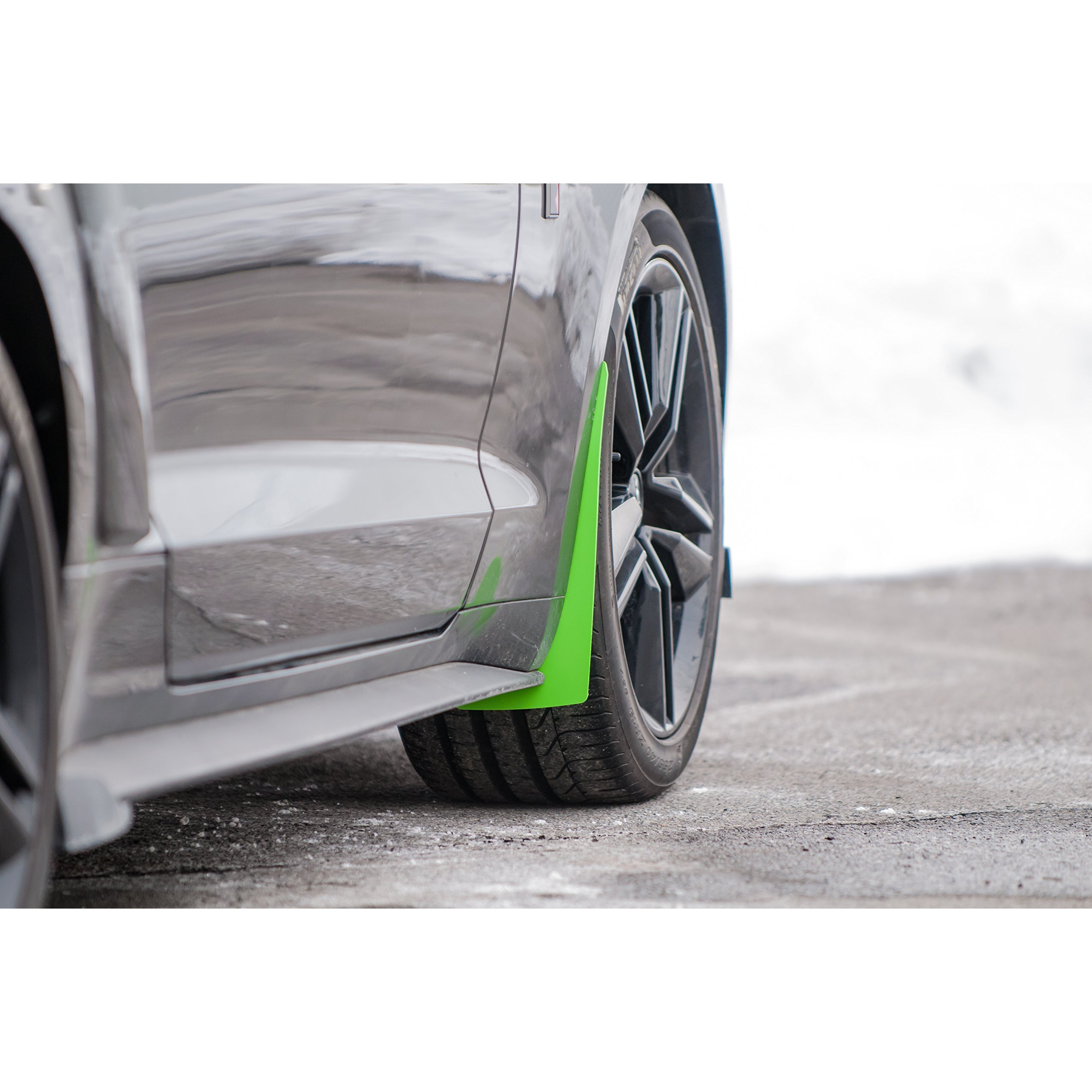 Rokblokz Splash Guards For 2015-2019 Compatible With Ford Mustang - Rock Guards Fit V6 - Ecoboost - And Gt Models (Not Gt350/500) (Black, Set Of 4 - Front And Rear)