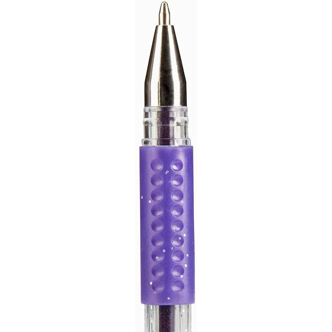 Kingart 400-30 Glitter Rollerball Gel Pens, 30 Sparkling Colors With Soft-Grip Comfort, Xl Ink Cartridge - For Coloring, Doodling, Scrapbooking, Journaling And General Use, All Ages, 30 Pens