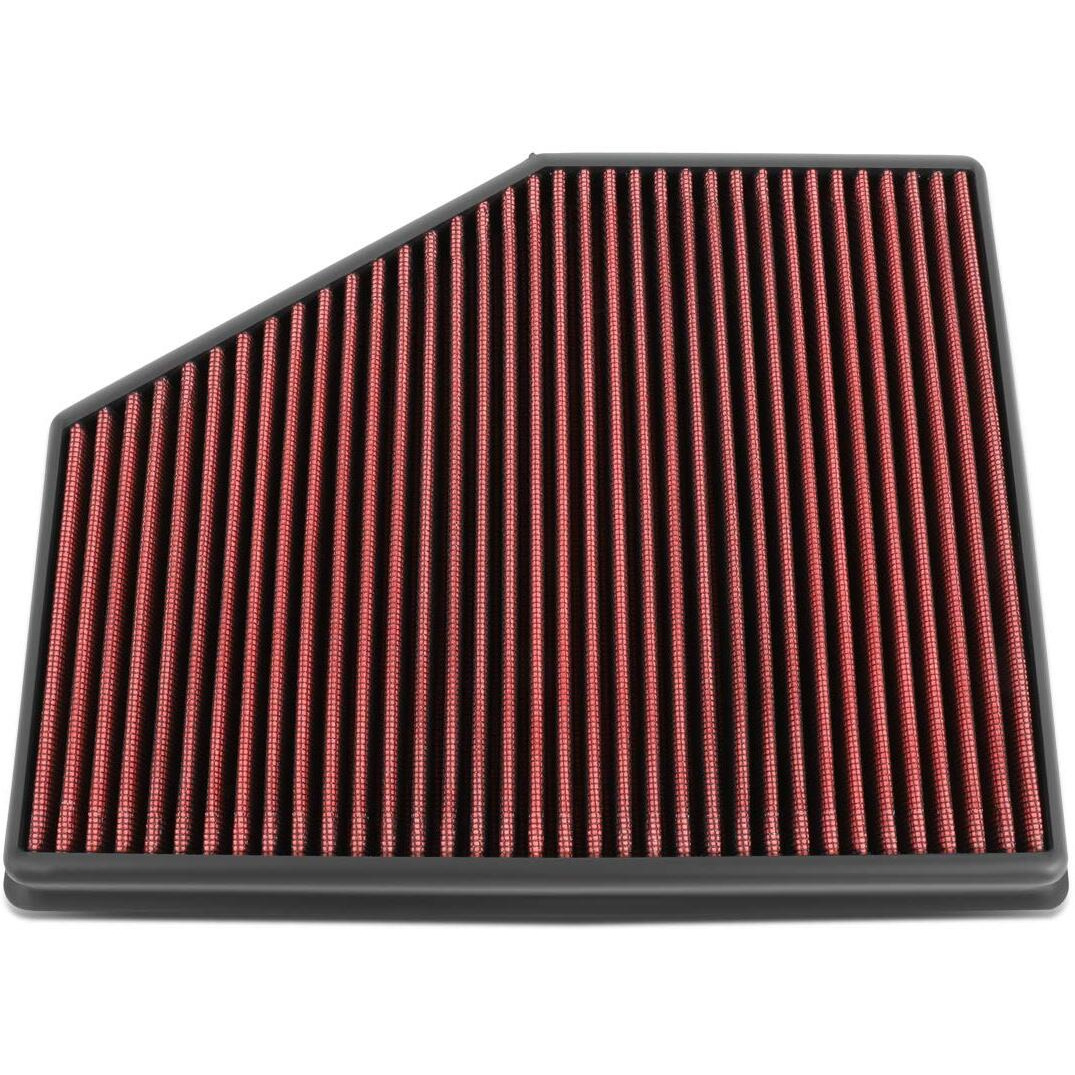 Dna Motoring Afpn-204-Rd Clean Air Washable Drop In Panel Air Filter [Compatible With 18-19 Bmw 530E / 17-19 530I / 17-19 540I / 18-19 640I / 17-19 740E / 16-20 740I / 18-20 X3 / 19-20 X4 / 19 X5]