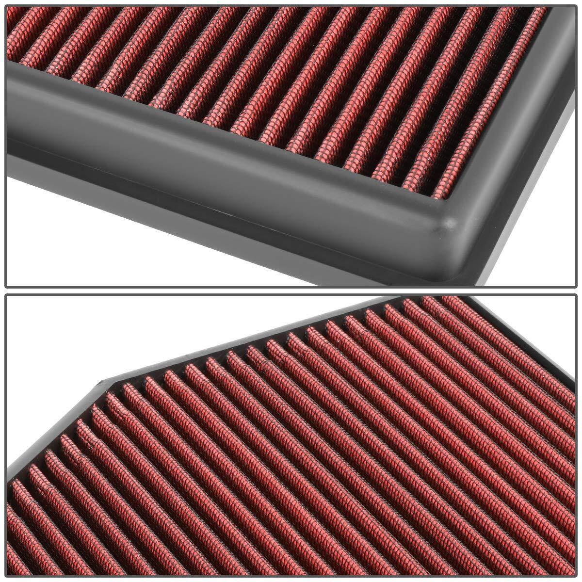 Dna Motoring Afpn-204-Rd Clean Air Washable Drop In Panel Air Filter [Compatible With 18-19 Bmw 530E / 17-19 530I / 17-19 540I / 18-19 640I / 17-19 740E / 16-20 740I / 18-20 X3 / 19-20 X4 / 19 X5]