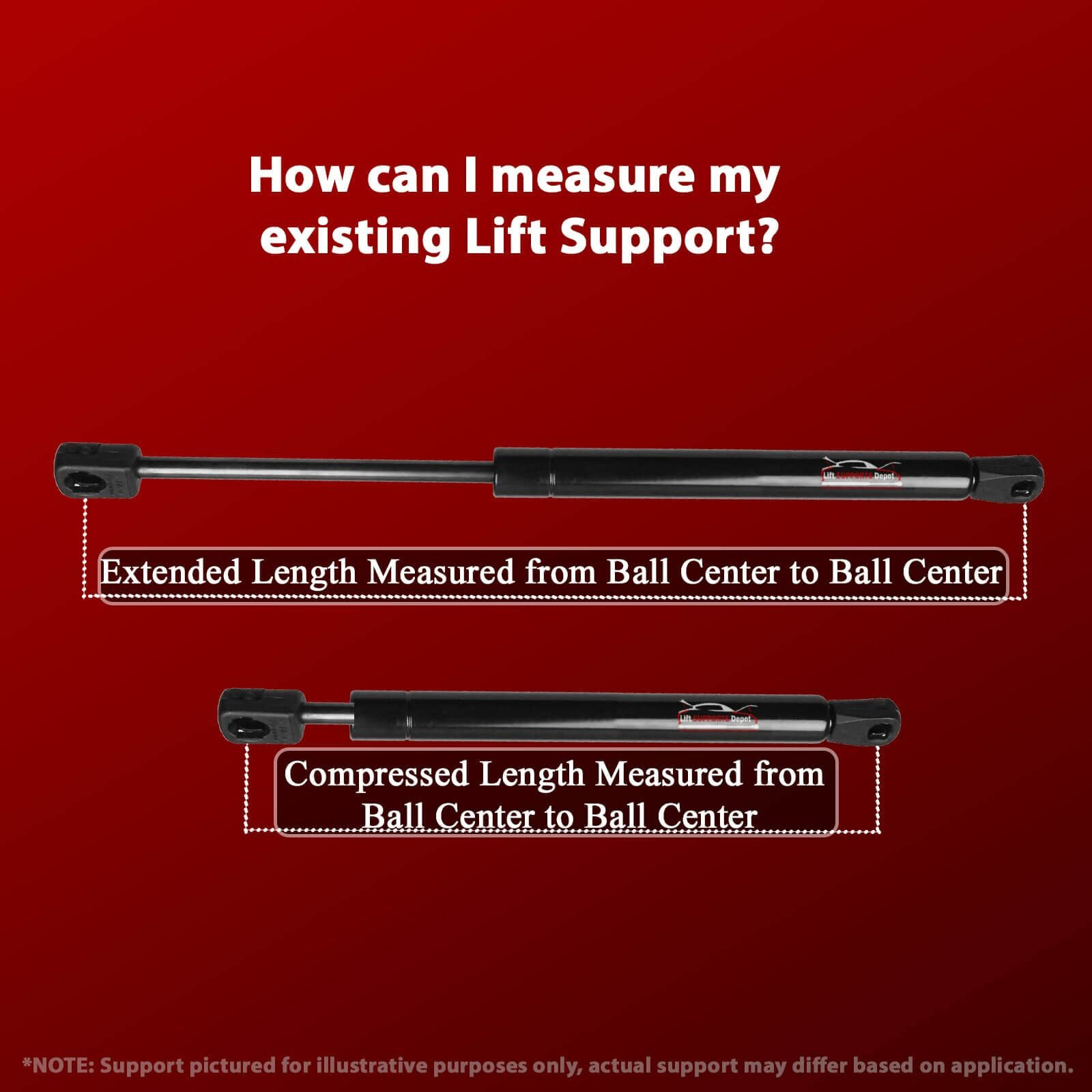 Lift Supports Depot Qty (2) Compatible With Mitsubishi Outlander 14 To 19 Liftgate Supports W/Power Gate Shocks Struts