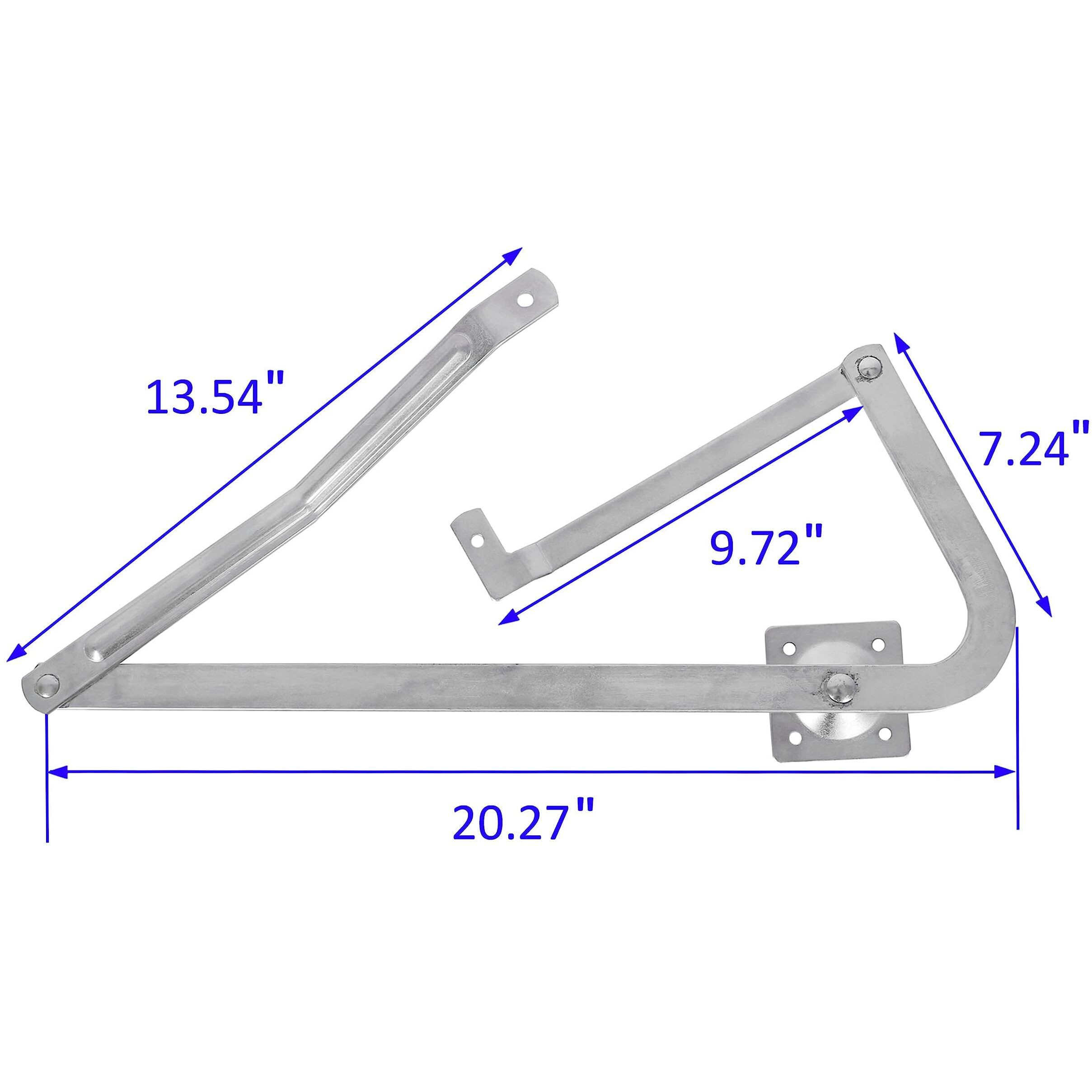 Ecotric 55-2 Replacement Attic Ladder Hinge Arms Compatible With 2010-Up Werner Mk 5, Wu2210, W2208, W2210 Thick Zinc Attic Ladders Spreader- Pair