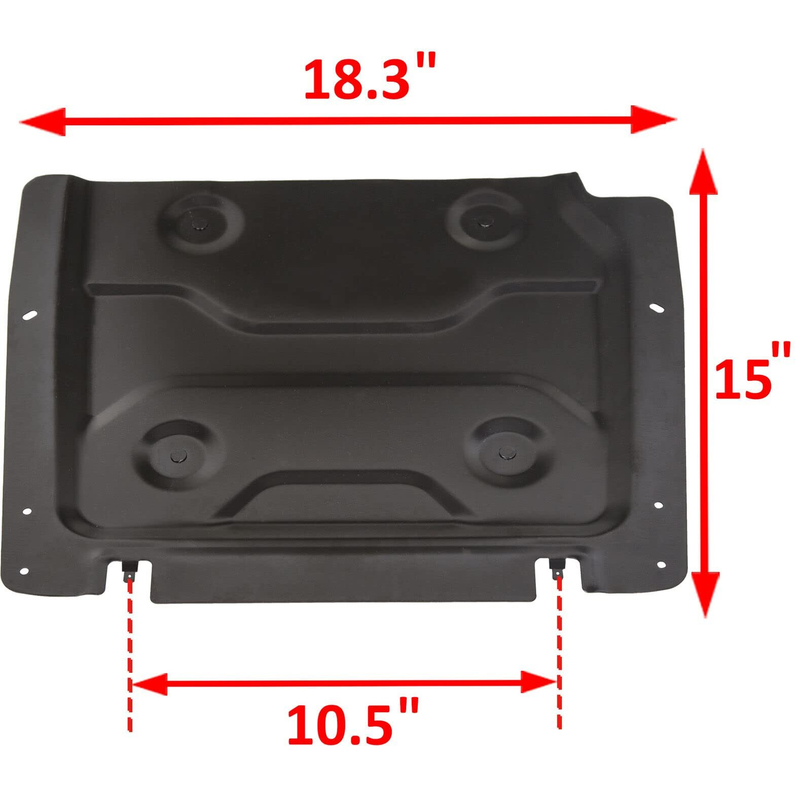 Ecotric Tour Pack Inner Reinforcement Plate Compatible With 2014-2023 Harley Davidson Road Glide Street Glide Road King Ultra Glide Flt Flht- Black Laser Cut Trunk Metal Base