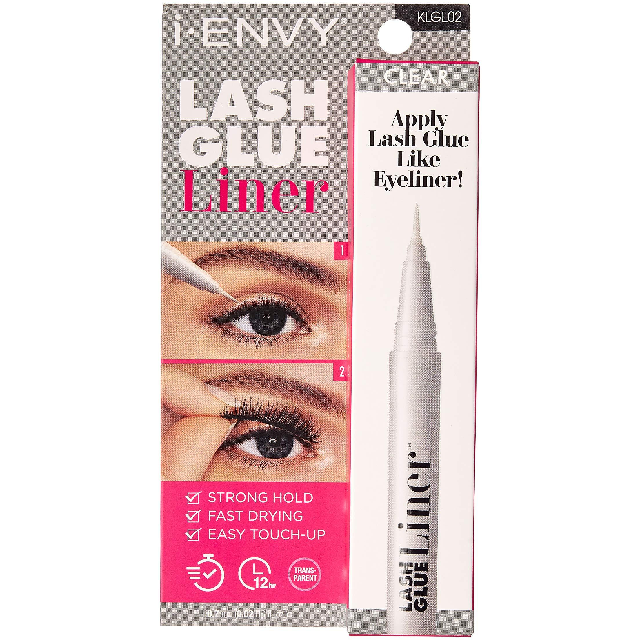 I-Envy Lash Glue Liner Eyelash Adhesive (Clear) Quick Precise Application Dries Clear Matte Finish 0.7Ml (0.02 Oz)
