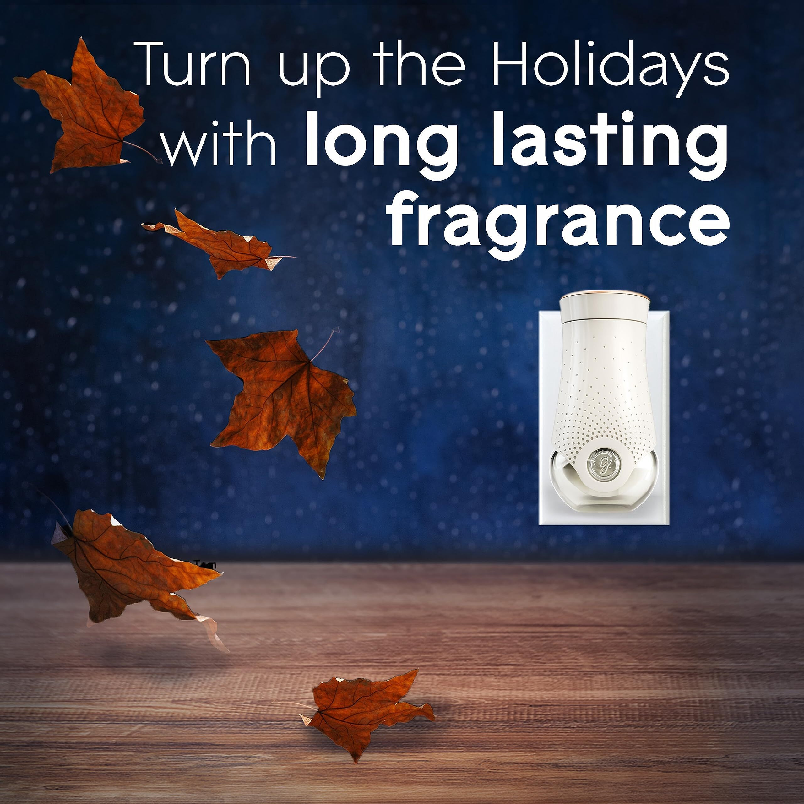 Glade Plugins Refills Air Freshener, Scented And Essential Oils For Home And Bathroom, Fall Night Long, 3.35 Fl Oz, 5 Count