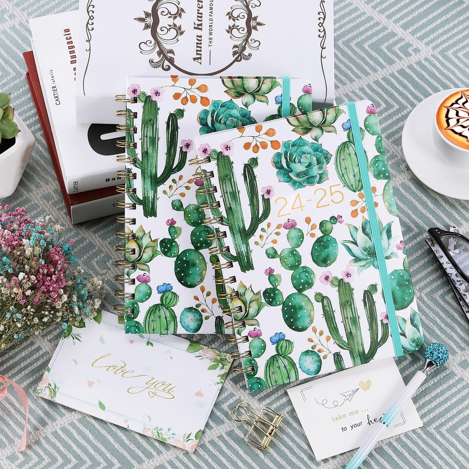 2024-2025 Planner - Planner 2024-2025, Weekly And Monthly Planner, Jul 2024 - Jun 2025, 8.5" X 6.4", Planner With Hardcover, Twin - Wire Binding, Monthly Tabs, Elastic Closure, Daily Organizer