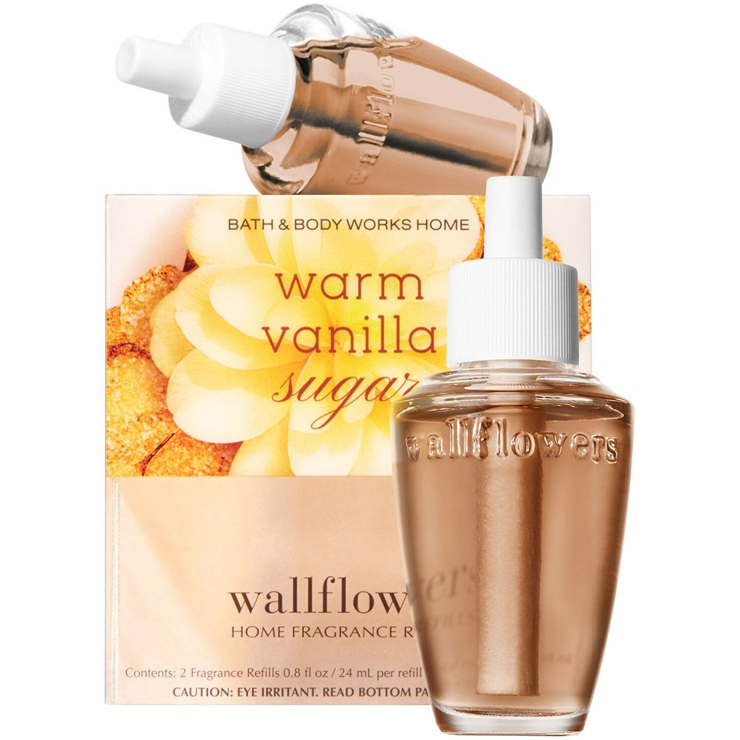 Bath And Body Works New Look Warm Vanilla Sugar Wallflowers 2-Pack Refills