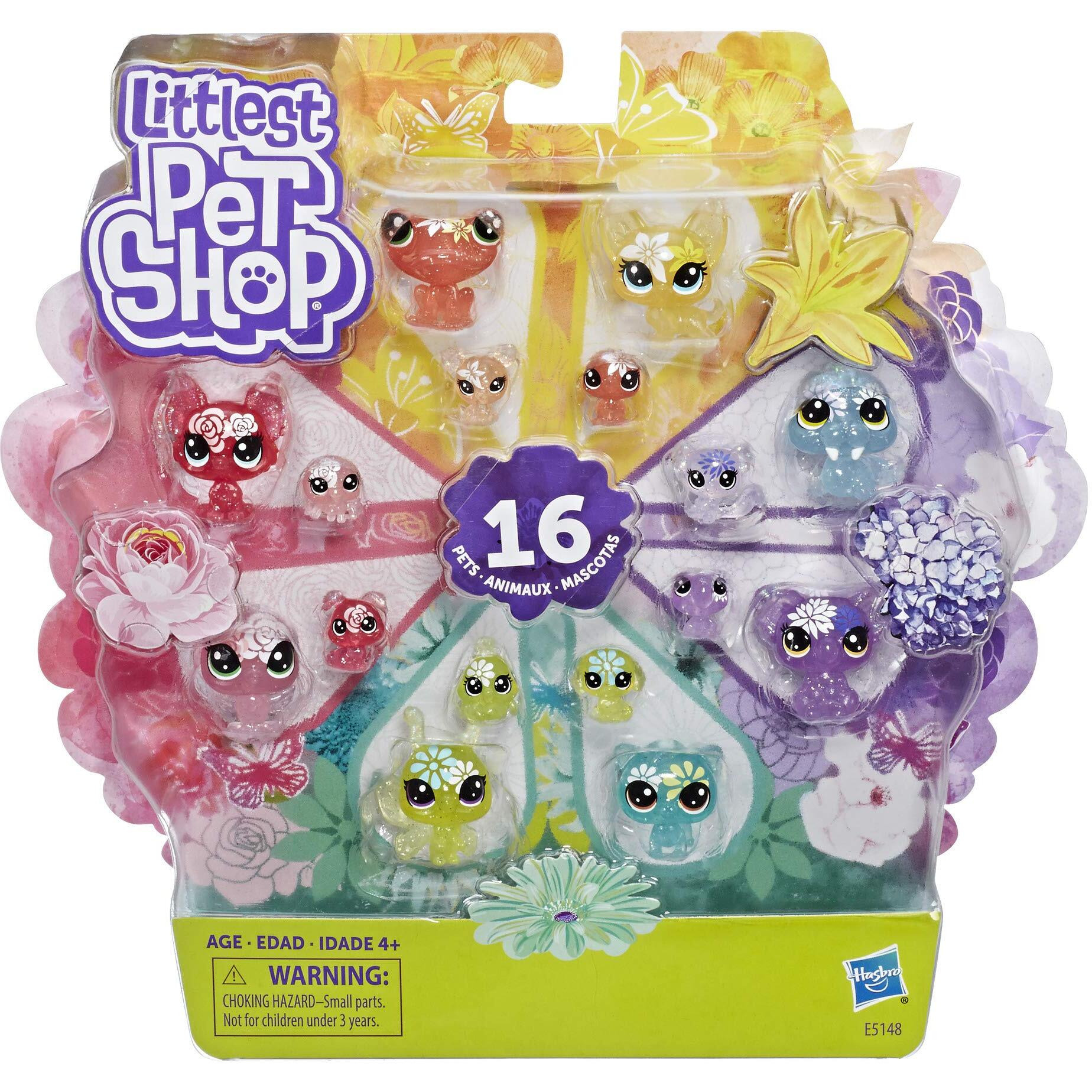 Littlest Pet Shop Blooming Bouquet, 16 Pets, Part Of The Lps Petal Party Collection