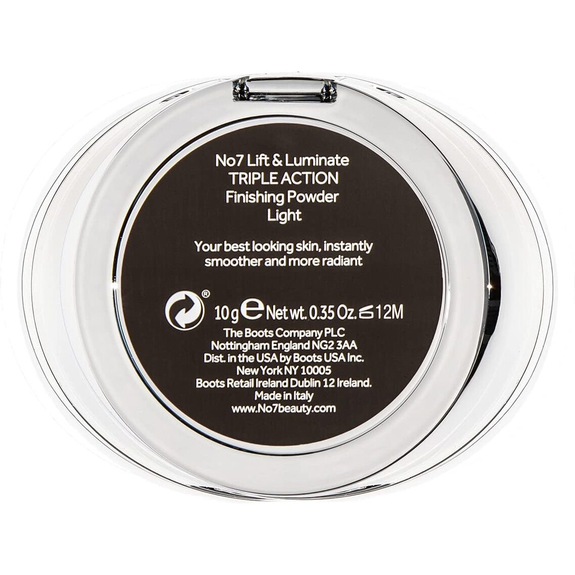 No7 Lift & Luminate Triple Action Powder - Light - Pressed Makeup Setting Powder For Face - Compact Setting Powder Reduces The Appearance Of Fine Lines & Enhances Glow (10G)