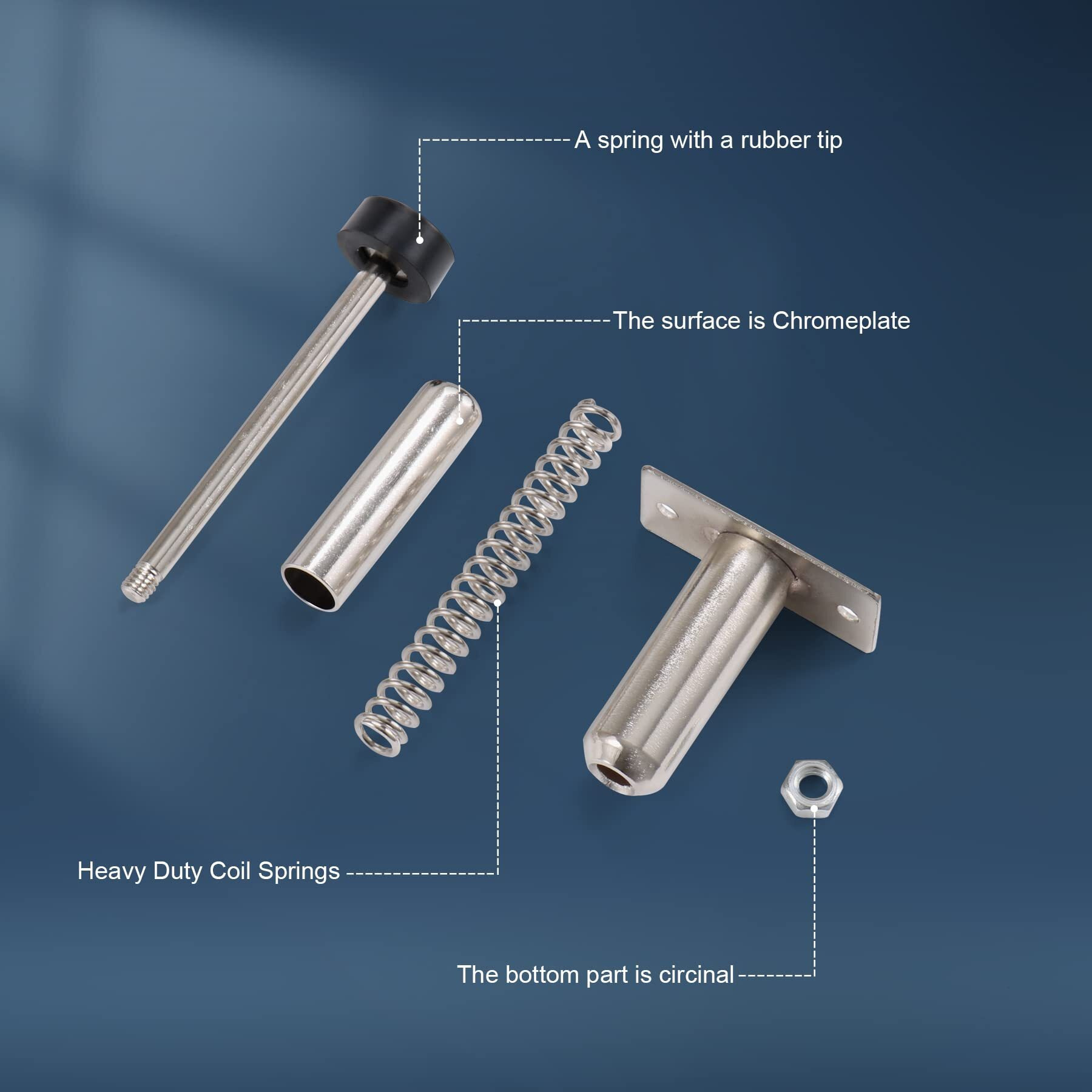 Jdmspeed New Stainless Chrome Door Poppers Trunk Popper Street Rod 2 Pcs