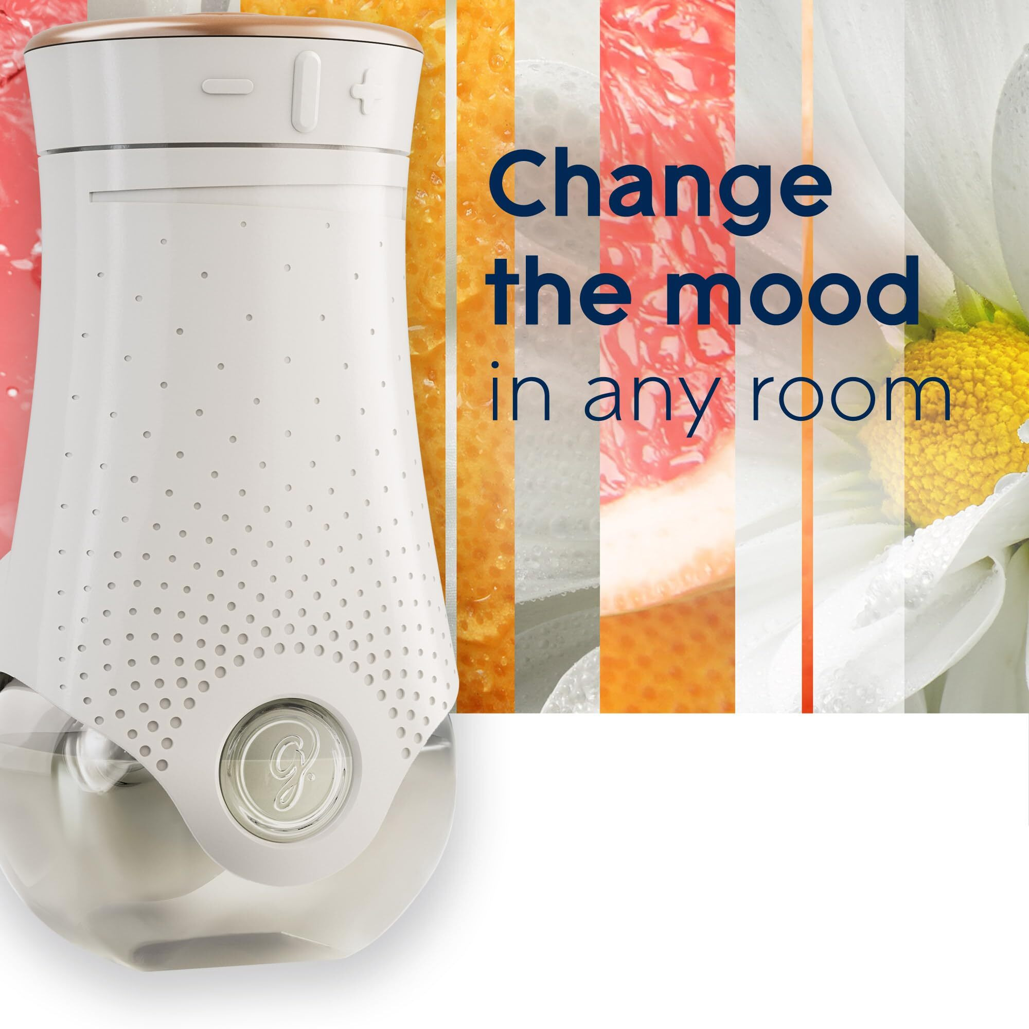 Glade Plugins Refills Air Freshener, Scented And Essential Oils For Home And Bathroom, Joyful Citrus & Daisies, 1.34 Fl Oz, 2 Count