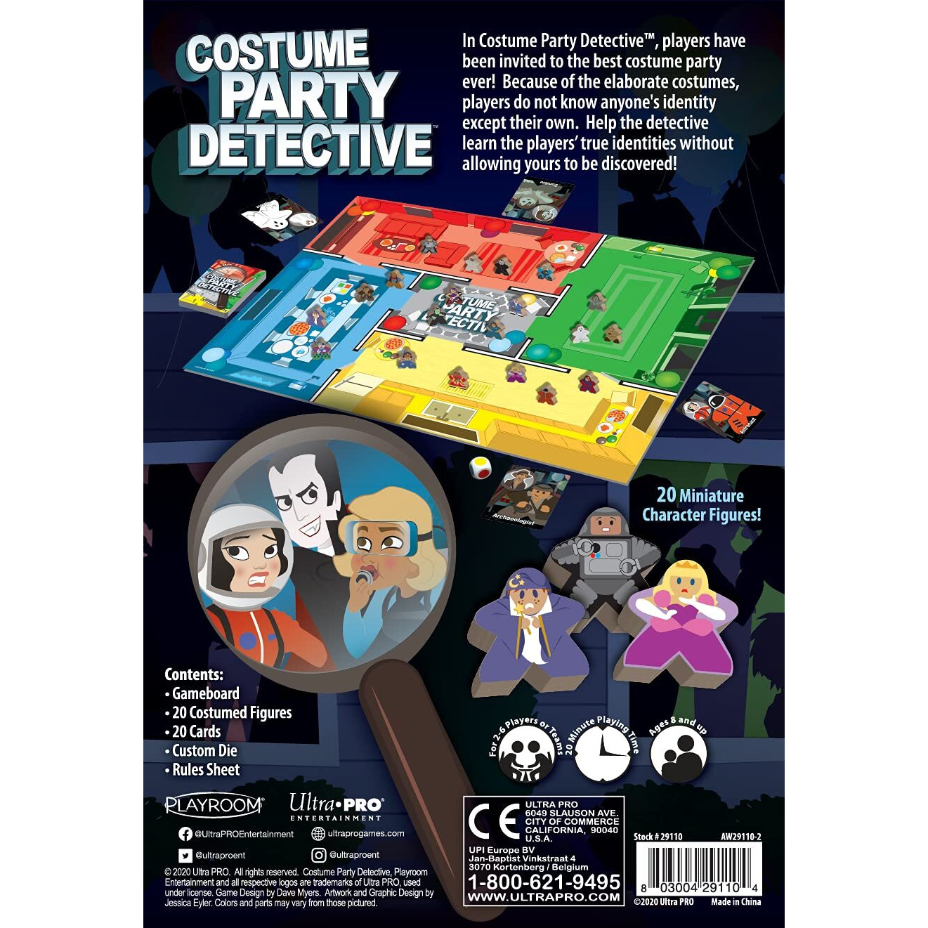 Costume Party Detective - Help The Detective Learn The Players' True Identities Without Allowing Yours To Be Discovered