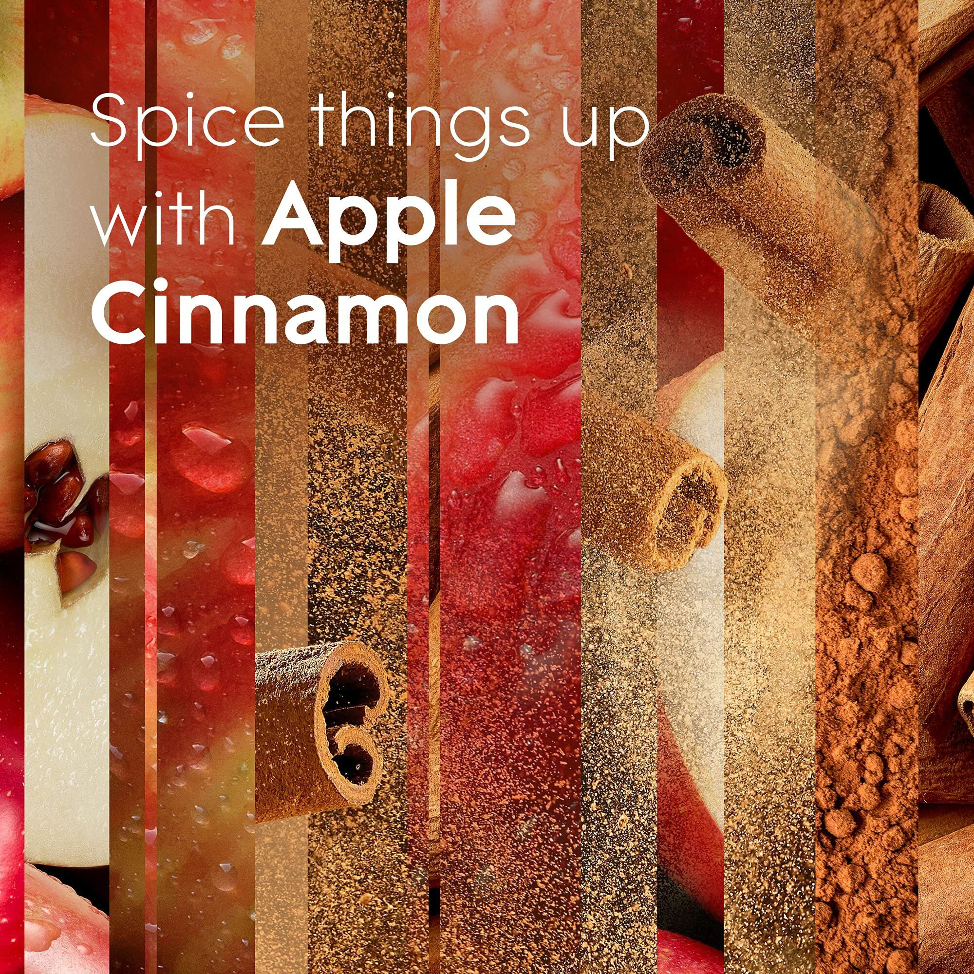 Glade Plugins Air Freshener Starter Kit, Scented And Essential Oils For Home And Bathroom, Apple Cinnamon, 4.02 Fl Oz, 2 Warmers And 6 Refills