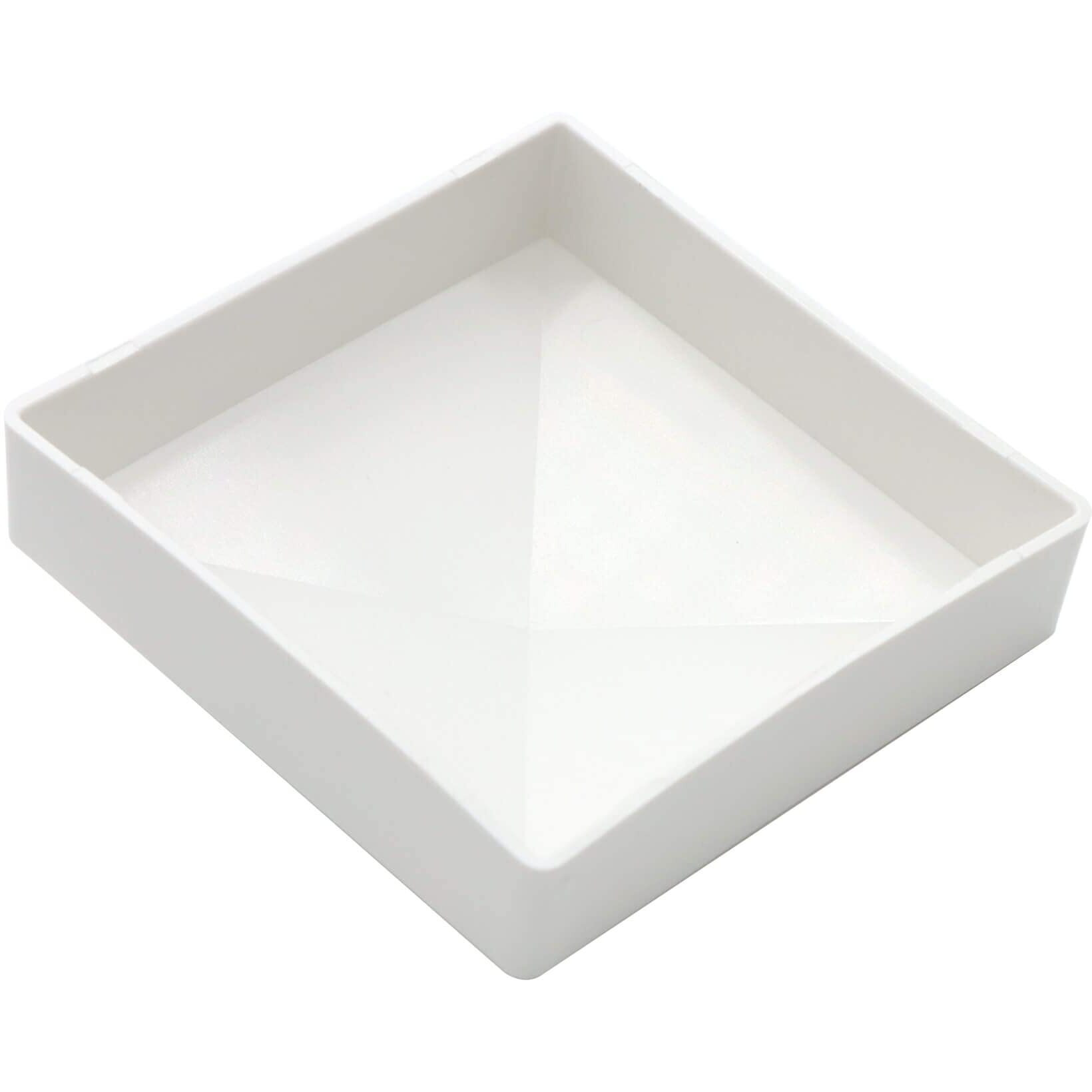 2 Packs 4Inch Vinyl Pyramid Style Fence Post Cap/Vinyl Post Caps For 4" X 4" Vinyl Fence Post - White Pvc/Vinyl Fence Post Cap 2Pcs (4Inch)