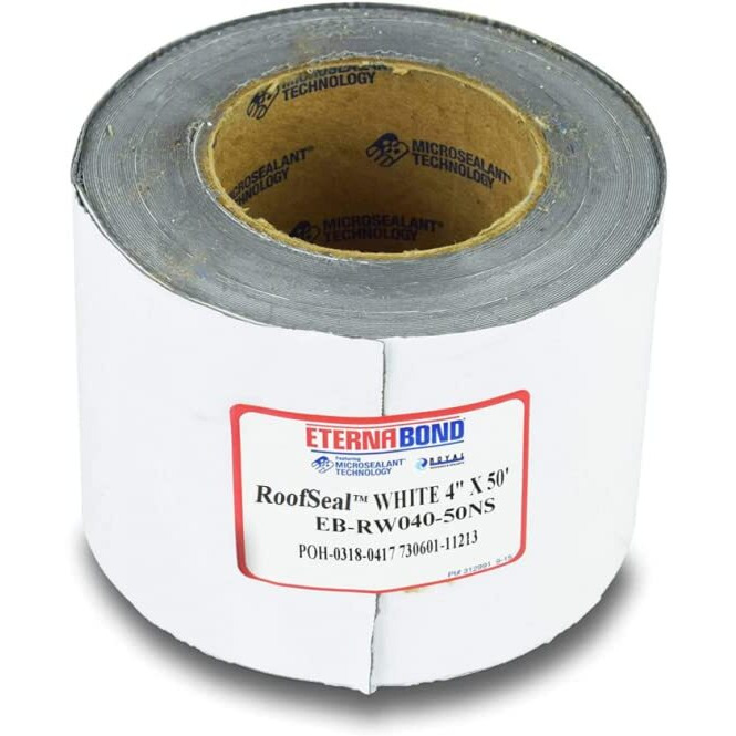 Eternabond Rv Mobile Home Roof Seal Sealant Tape & Leak Repair Tape 4" X 50' Roll White Authentic (4''-50Ft)