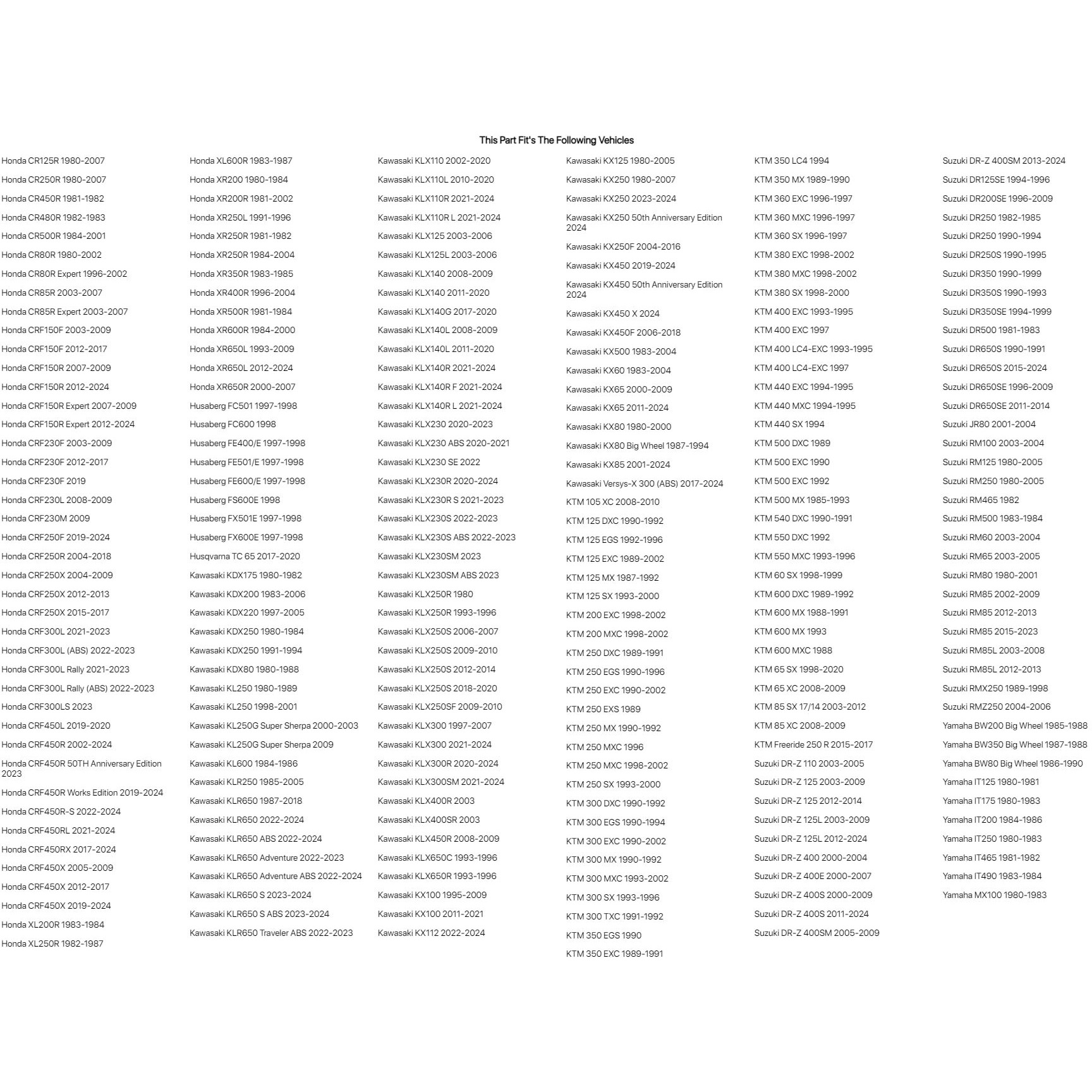 Tusk Handlebar Risers 7/8 Inch Bars, 30Mm Height For Yamaha Xt250 1980-1984,2008-2022
