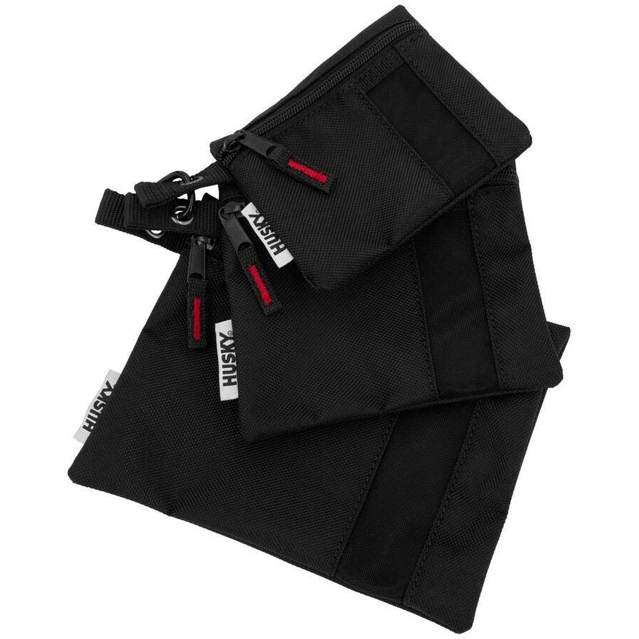 Husky 8.5 In. W 3-Compartments Small Part Organizer Bag Pouch