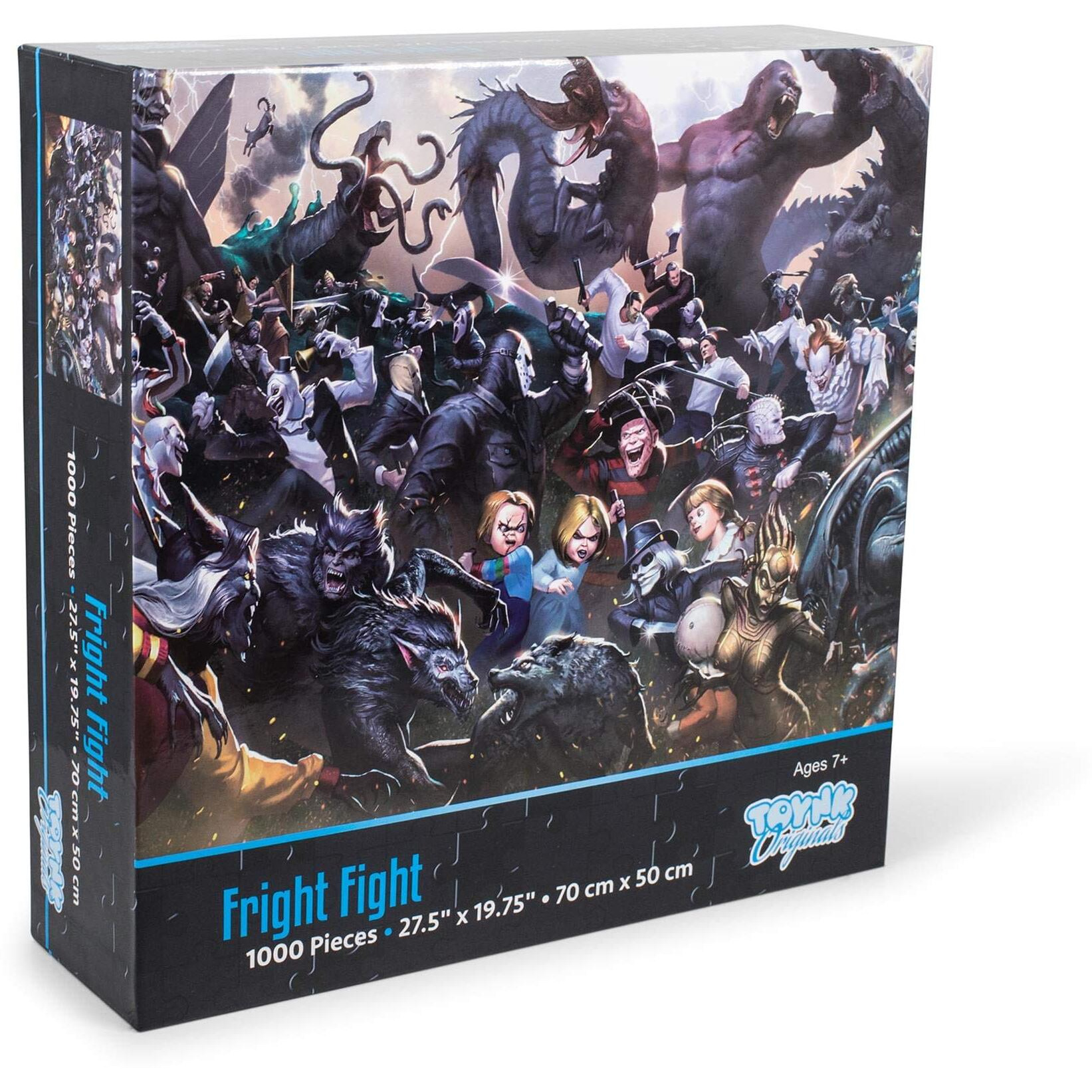 Fright Fight Horror Movie Villain Inspired 1000 Piece Jigsaw Puzzle For Adults | Challenging Interactive Brain Teaser For Family Game Night | 28 X 20 Inches