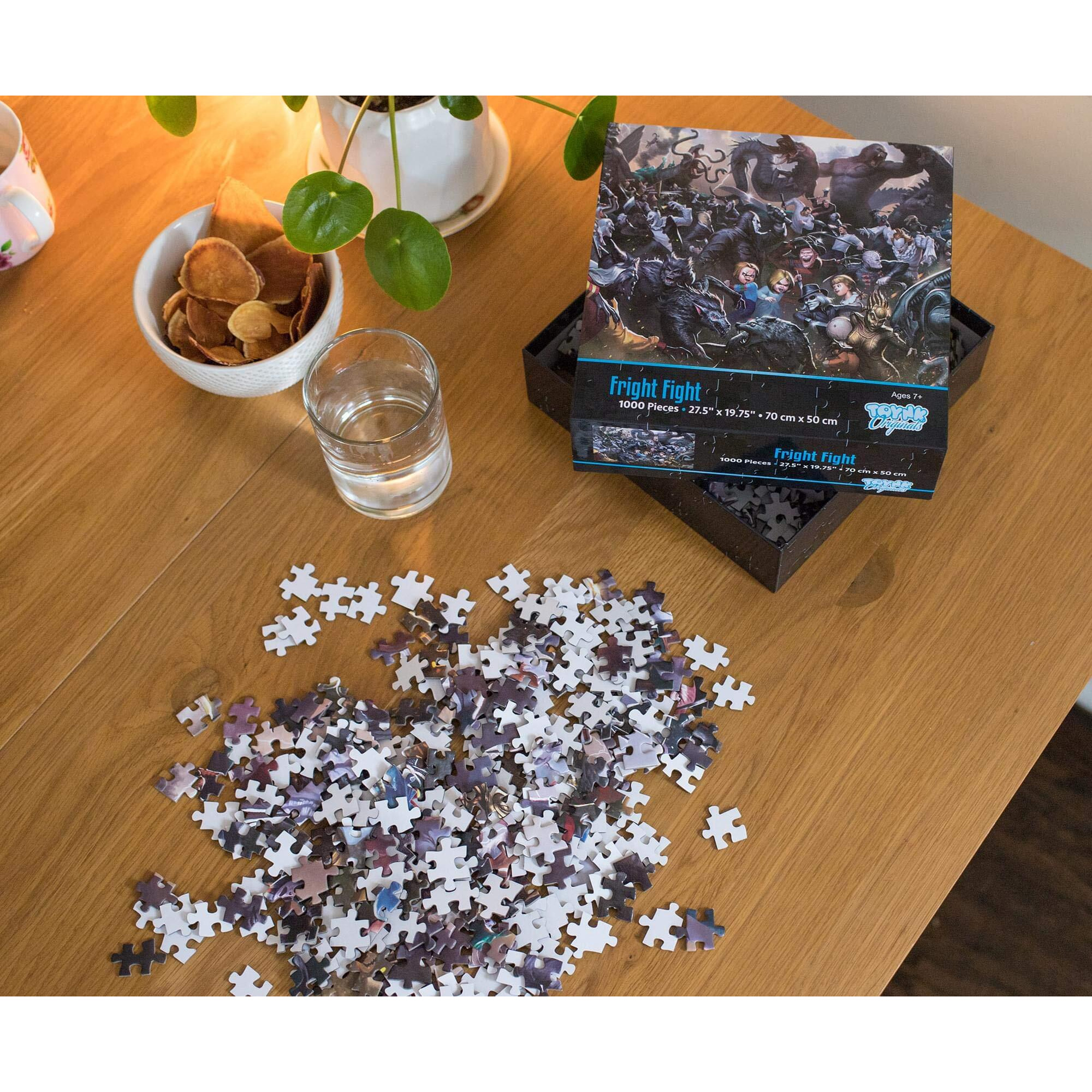 Fright Fight Horror Movie Villain Inspired 1000 Piece Jigsaw Puzzle For Adults | Challenging Interactive Brain Teaser For Family Game Night | 28 X 20 Inches