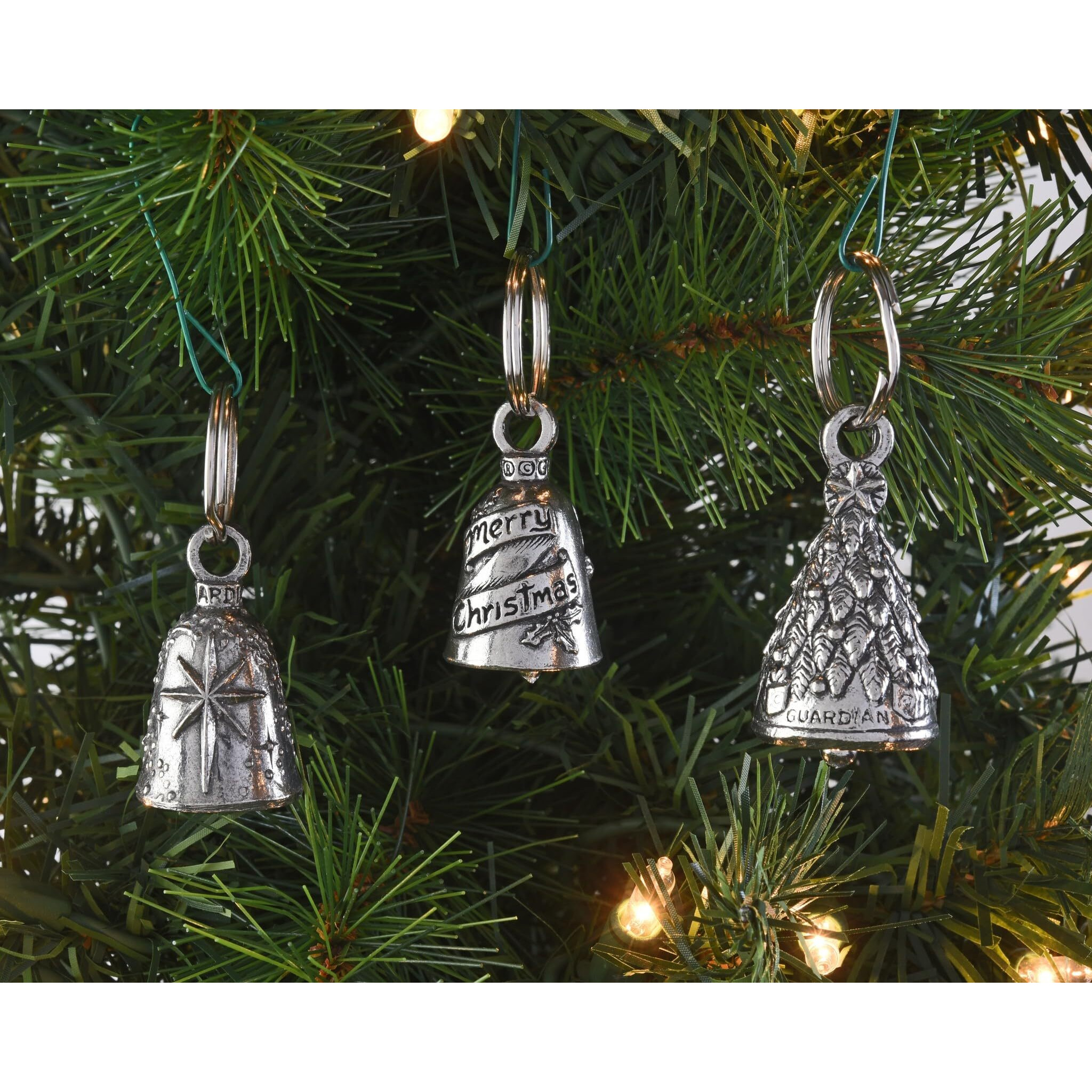 Guardian Bell Assman Good Luck Bell W/Keyring & Black Velvet Gift Bag | Motorcycle Bell | Lead-Free Pewter | Good Luck Gift To Friends & Family | Bike Bell | Made In Usa