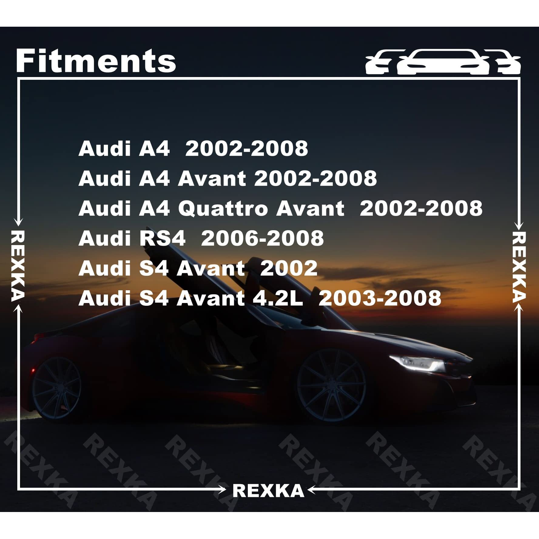 Rexka 30 Pcs Interior Door Trim Panel Clips With Sealer Compatible With Volkswagen 8E0-868-243 Audi A4 B6 B7 S4 Rs4 Cabriolet Quattro 8E0868243