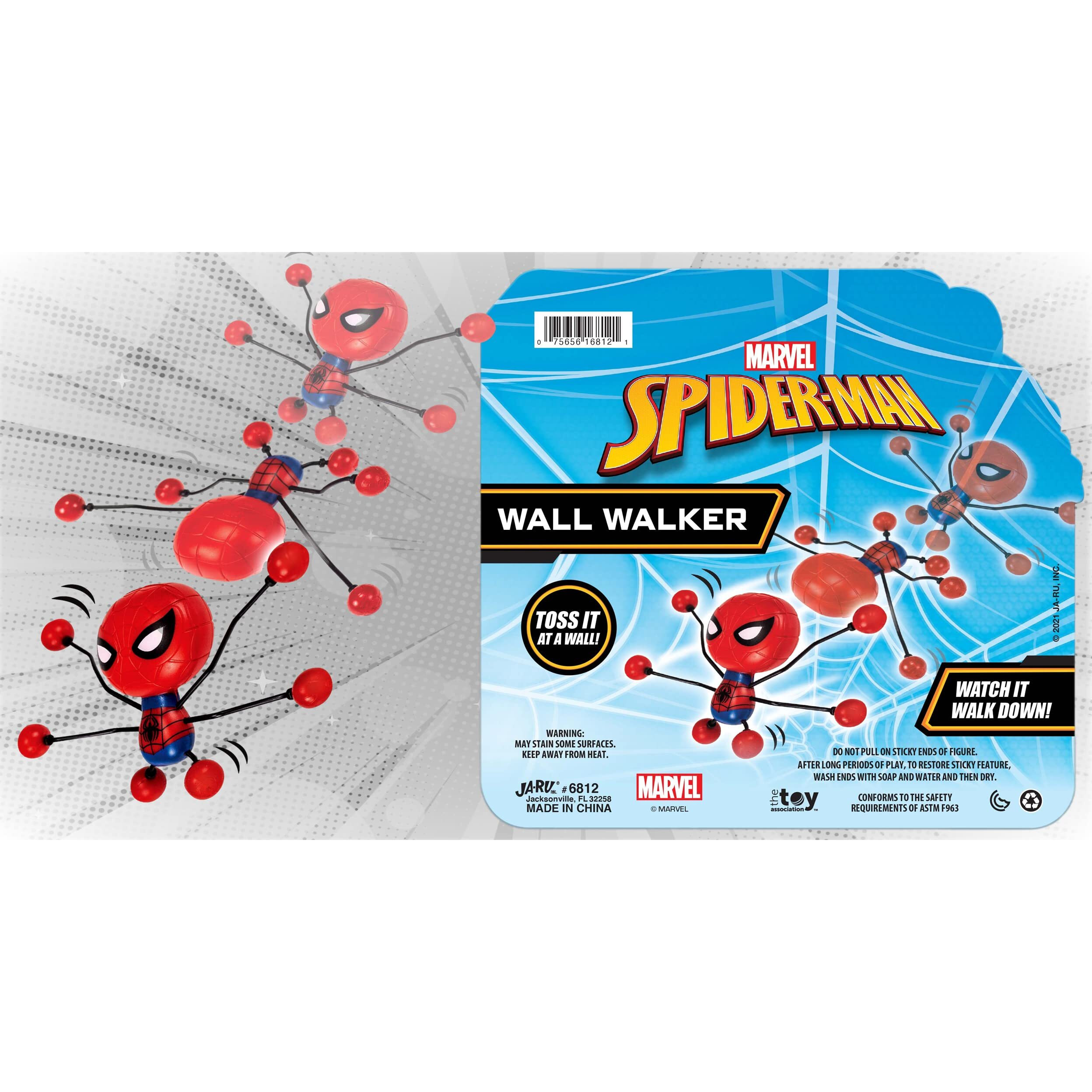 Ja-Ru Spiderman Stretchy Window-Crawler (1 Unit) | Wall-Climber And Window Walker-Rolling Sticky Toys | Marvel Avengers Superhero Fidget Toys | Toys And Novelty Toys For Kids. 6812-1