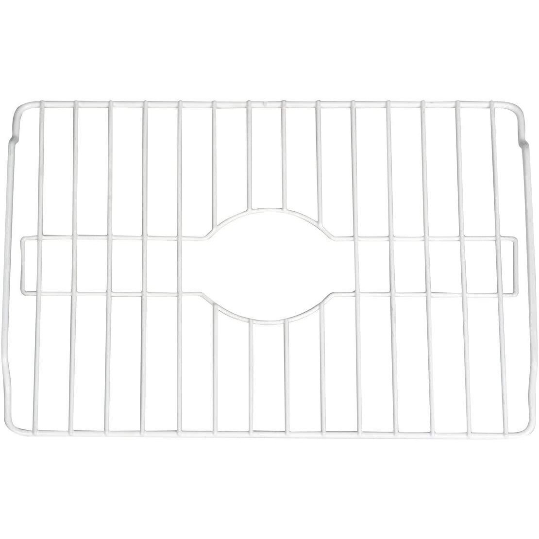 Sofinni Sink Protectors For Kitchen Sink Bottom With White Coating Sink Grate Insert Grid Sink Bowl Drying Rack Steel Medium (12.5" X 16.25")
