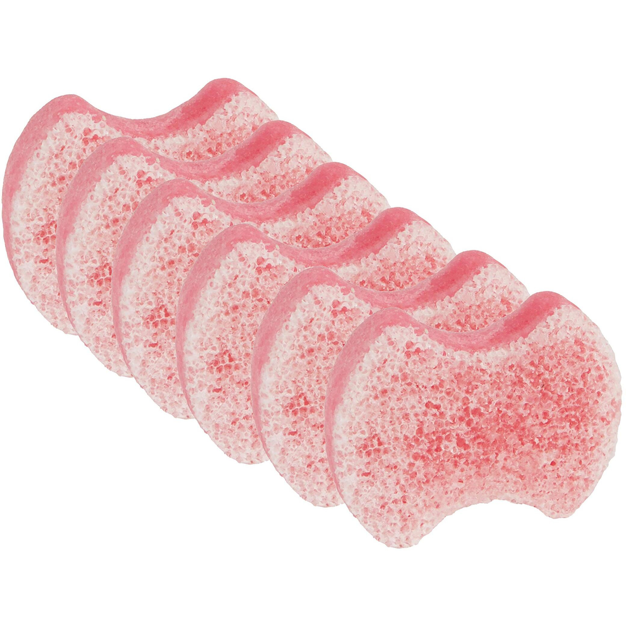 Spongables Pedi Scrub Foot Exfoliating 5+ Wash Travel Sponge, Lavender, 6 Count
