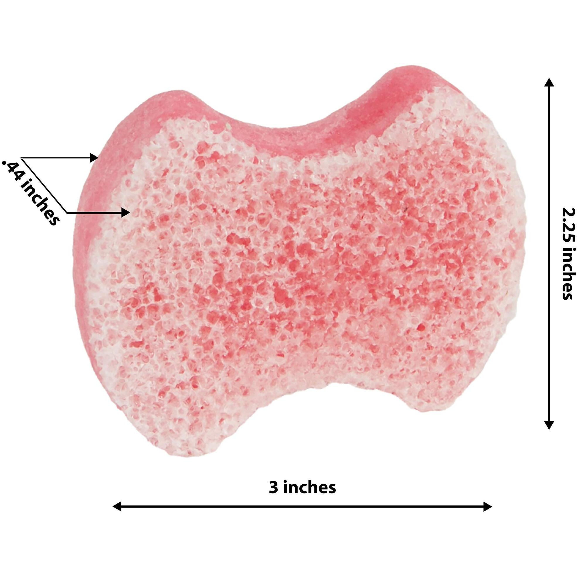 Spongables Pedi Scrub Foot Exfoliating 5+ Wash Travel Sponge, Lavender, 6 Count