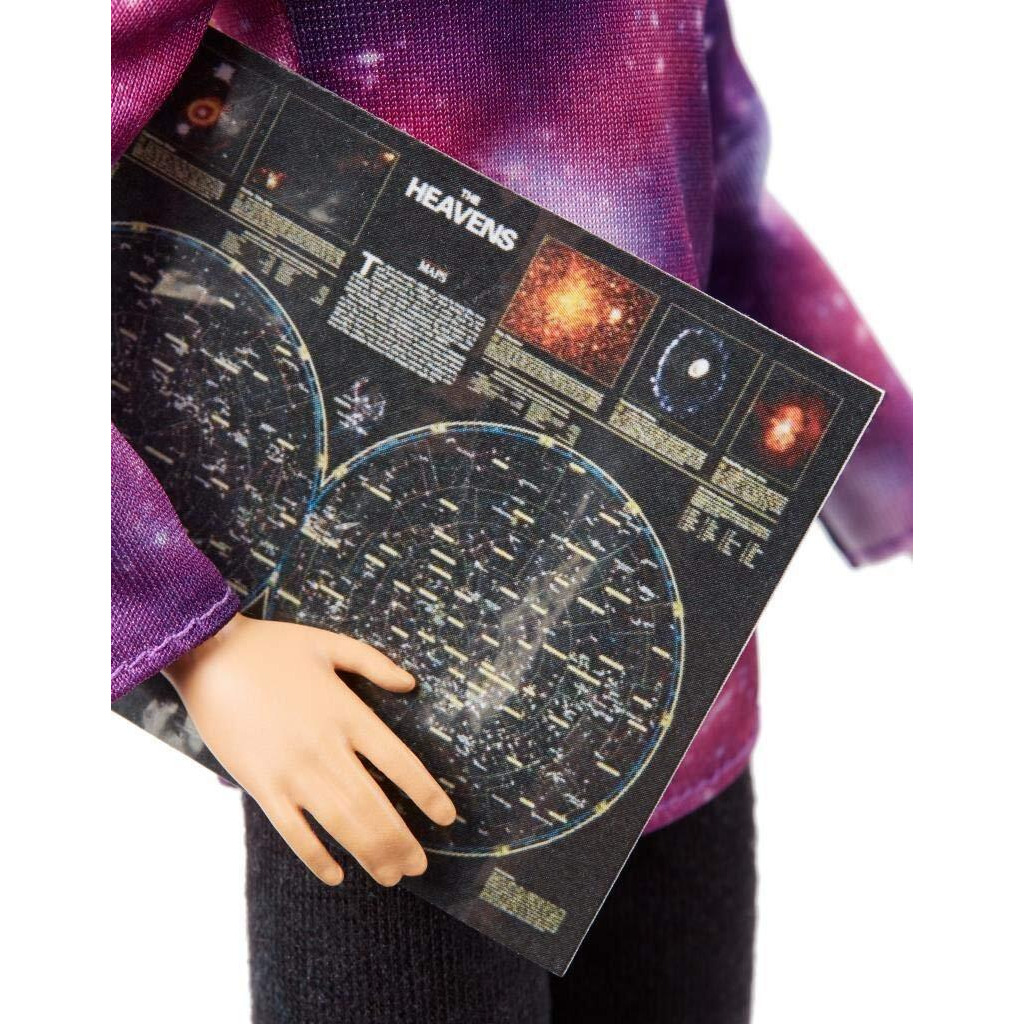 Barbieastrophysicist Doll, Blonde With Telescope And Star Map, Inspired By National Geographic