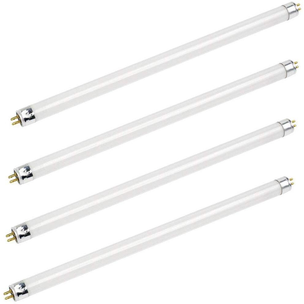 Bluex Bulbs - 4 Pack F14T5/841 14W 22 Inch T5 Fluorescent Tube Light Bulb 4100K Cool White Mini Bi-Pin (G5) Base Straight Tube Light Bulb