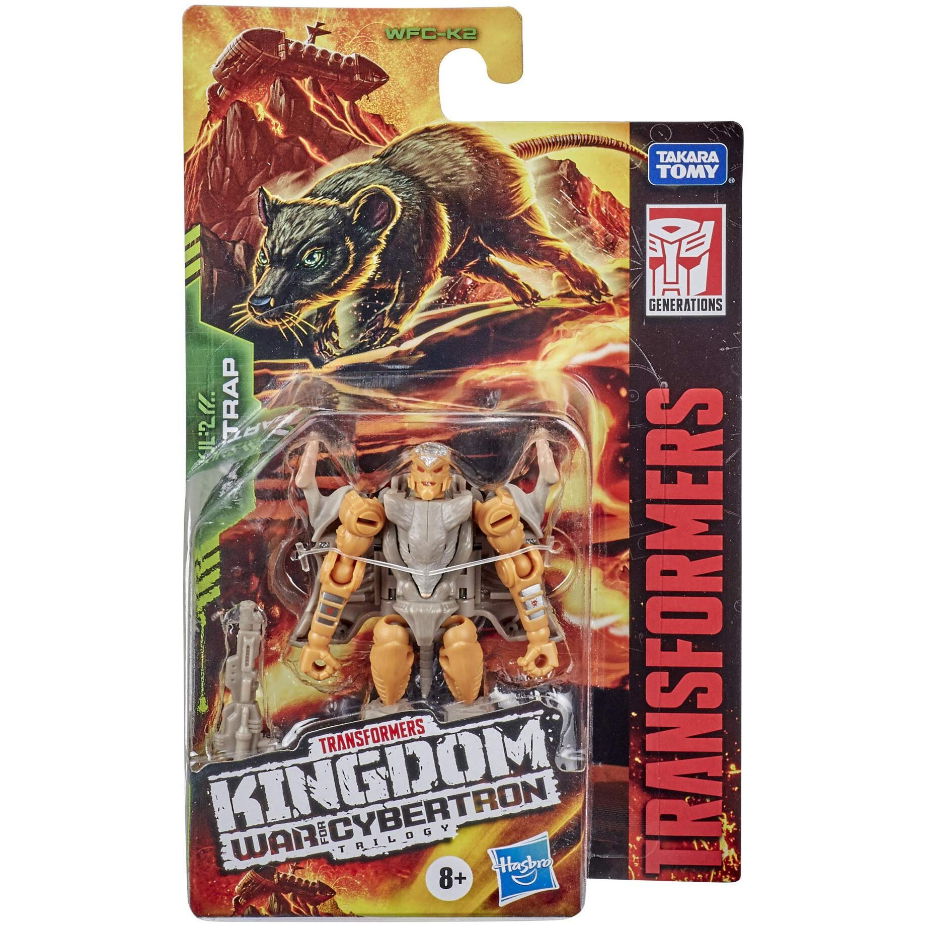Transformers Toys Generations War For Cybertron Kingdom Core Class Wfc-K2 Rattrap Action Figure - Kids Ages 8 And Up, 3.5-Inch