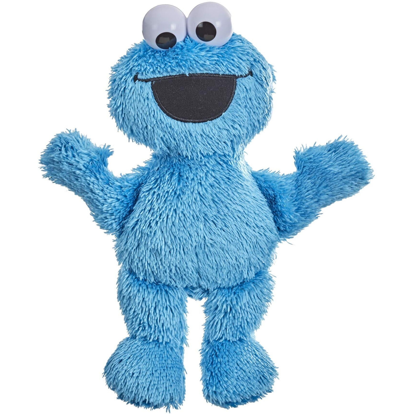 Sesame Street Little Laughs Tickle Me Cookie Monster, Talking, Laughing 10-Inch Plush Toy For Toddlers, Kids 12 Months And Up