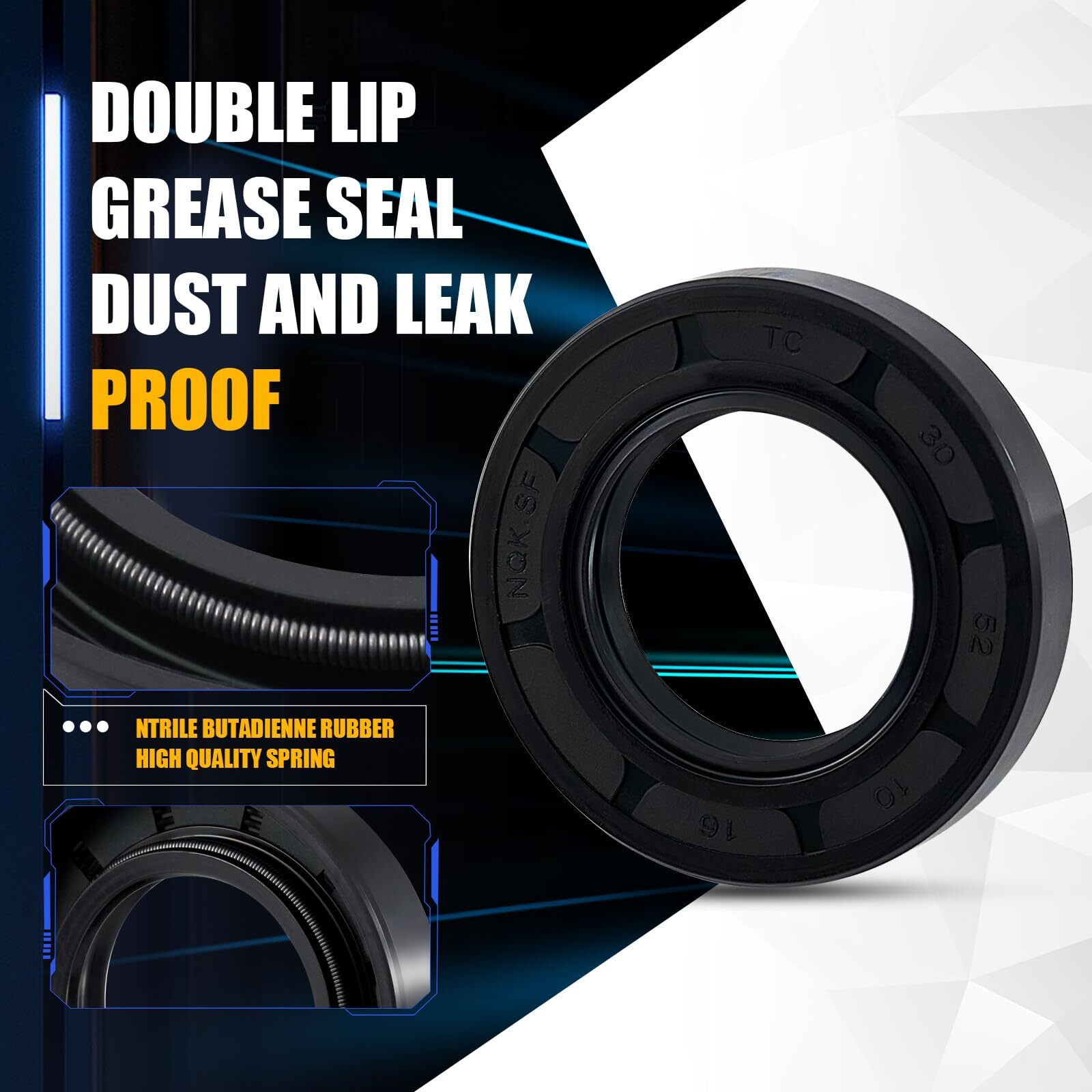 Xike 2 Set Fits 25Mm Axles Trailer Wheel Hub Kit, 30205 Bearings, Tc30X52X10Mm Seal, Od 52Mm Dust Cover And Cotter Pin.
