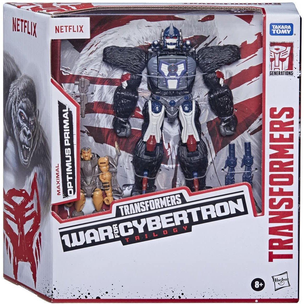 Transformers Netflix War For Cybertron Optimus Primal And Rattrap, (F0976)