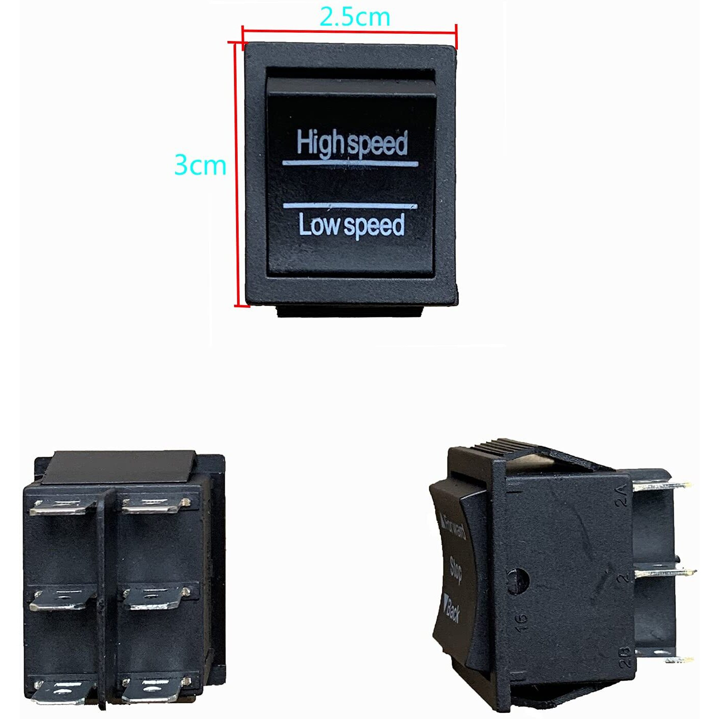 Weelye High, Low Speed Switch For Children Electric Powered 4 Wheel Replacement Parts Kids Ride-On Car Toys Accessory