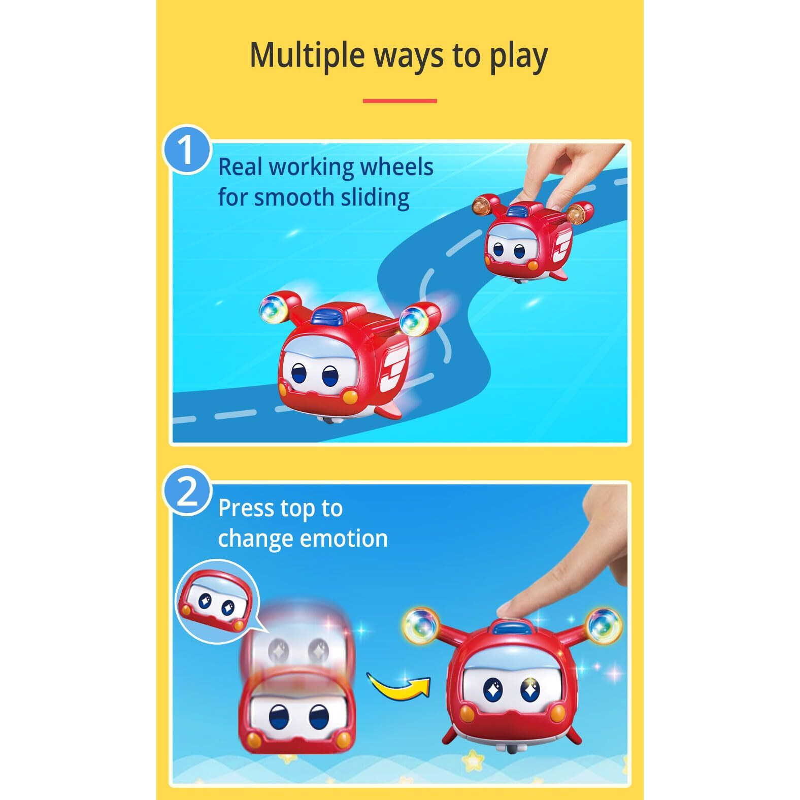 Super Wings Super Pets 4-Pack Collection Super Pets Jett, Donnie, Paul, Dizzy, Vehicle Action Figure, Superwings Transforming Plane To Robot, Gifts For Kids Aged 3 And Up, Light Effect