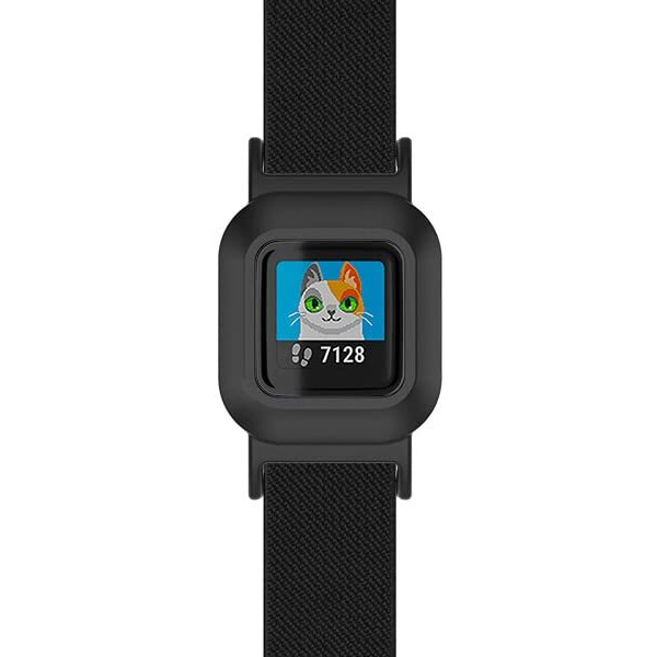 C2D Joy Stretchy Loop Nylon Strap Compatible With Garmin Vivofit Jr 3 Bands Watch Adjustable Elastic Sport Wristband - Black