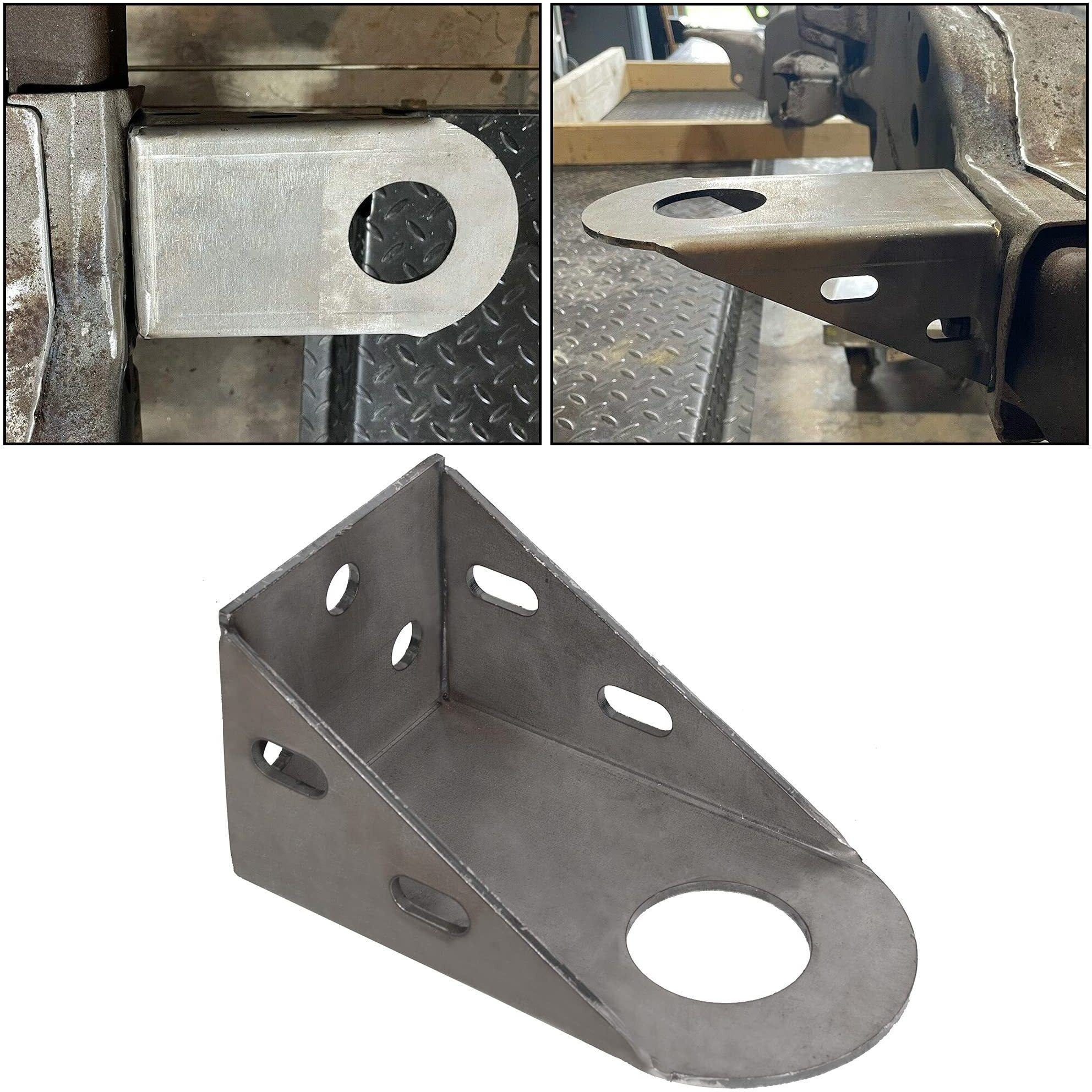 Ecotric Radiator Support Mount/Bracket Compatible With 1988-2000 Chevy C/K 1500 2500 3500 Series Steel