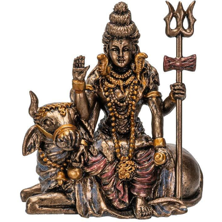 Pacific Giftware Hindu God Lord Shiva Miniature Statue Resin Figurine