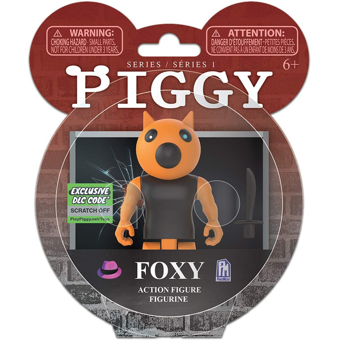 Piggy Action Figure - Foxy Articulated Buildable Action Figure Toy, Series 1 Collectible