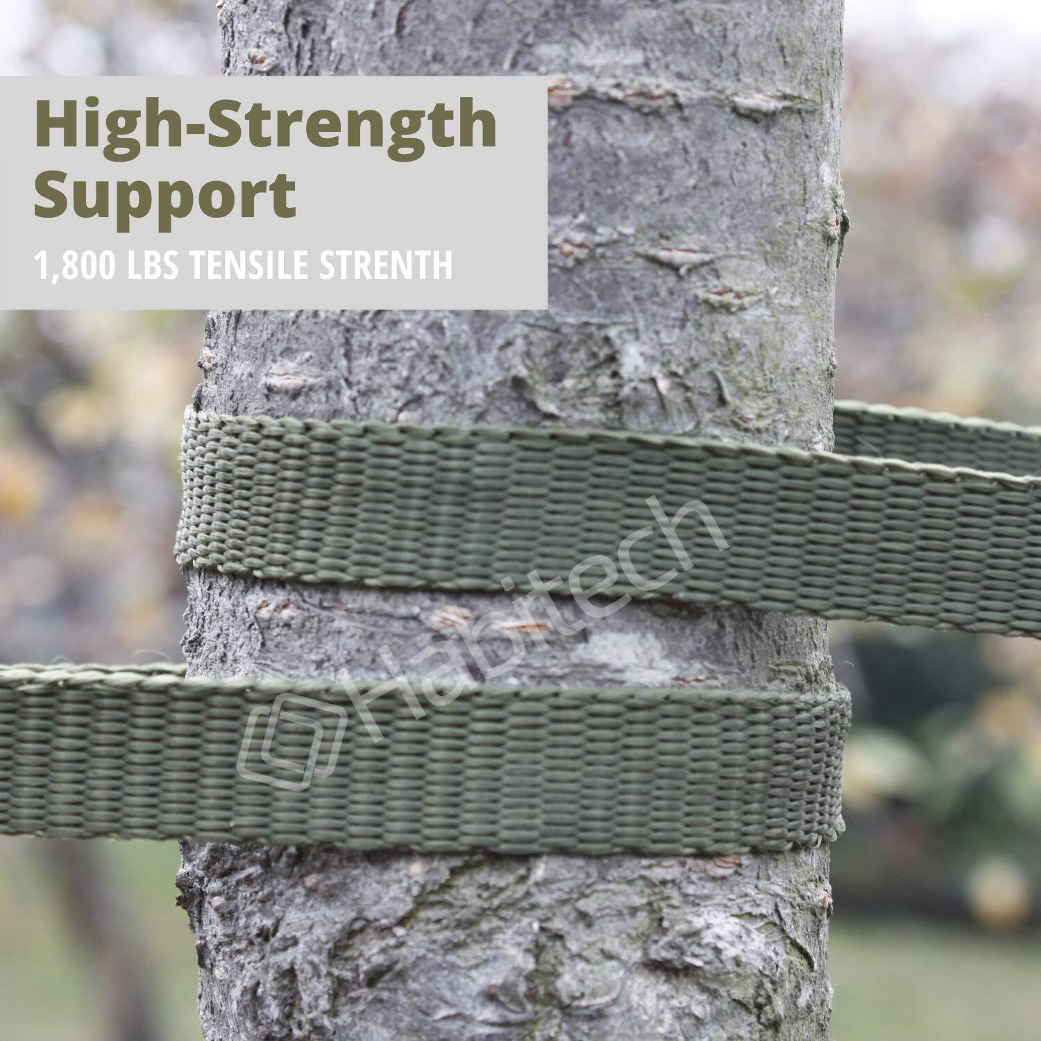 Habitech 250' Tree Tie Strap Staking And Guying Material - Made In Usa - 1,800 Lbs Strength