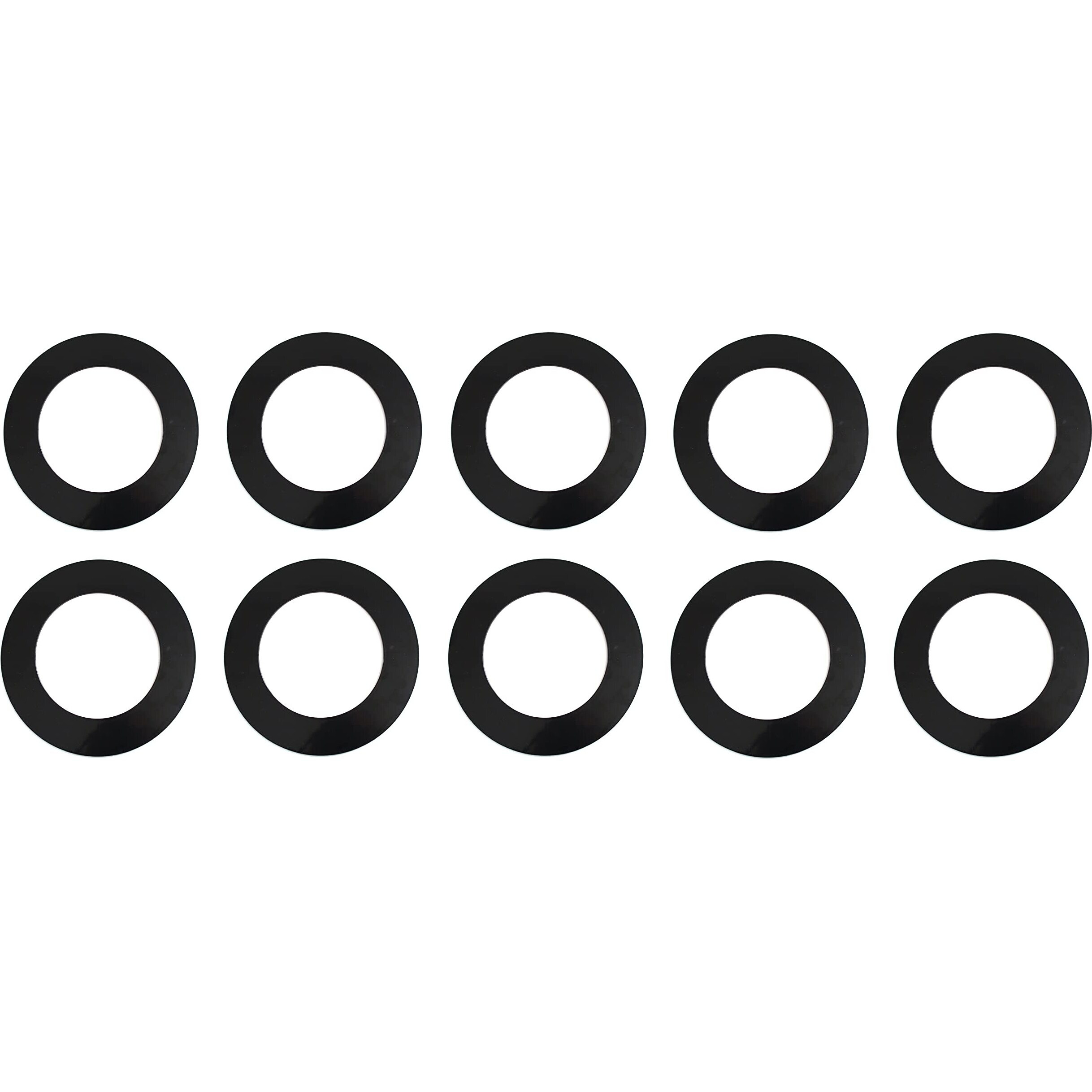 Plastic 4.25" Light Trim Goof Ring For 4" Inch Lighting Fixture Recessed Can (10, Black)