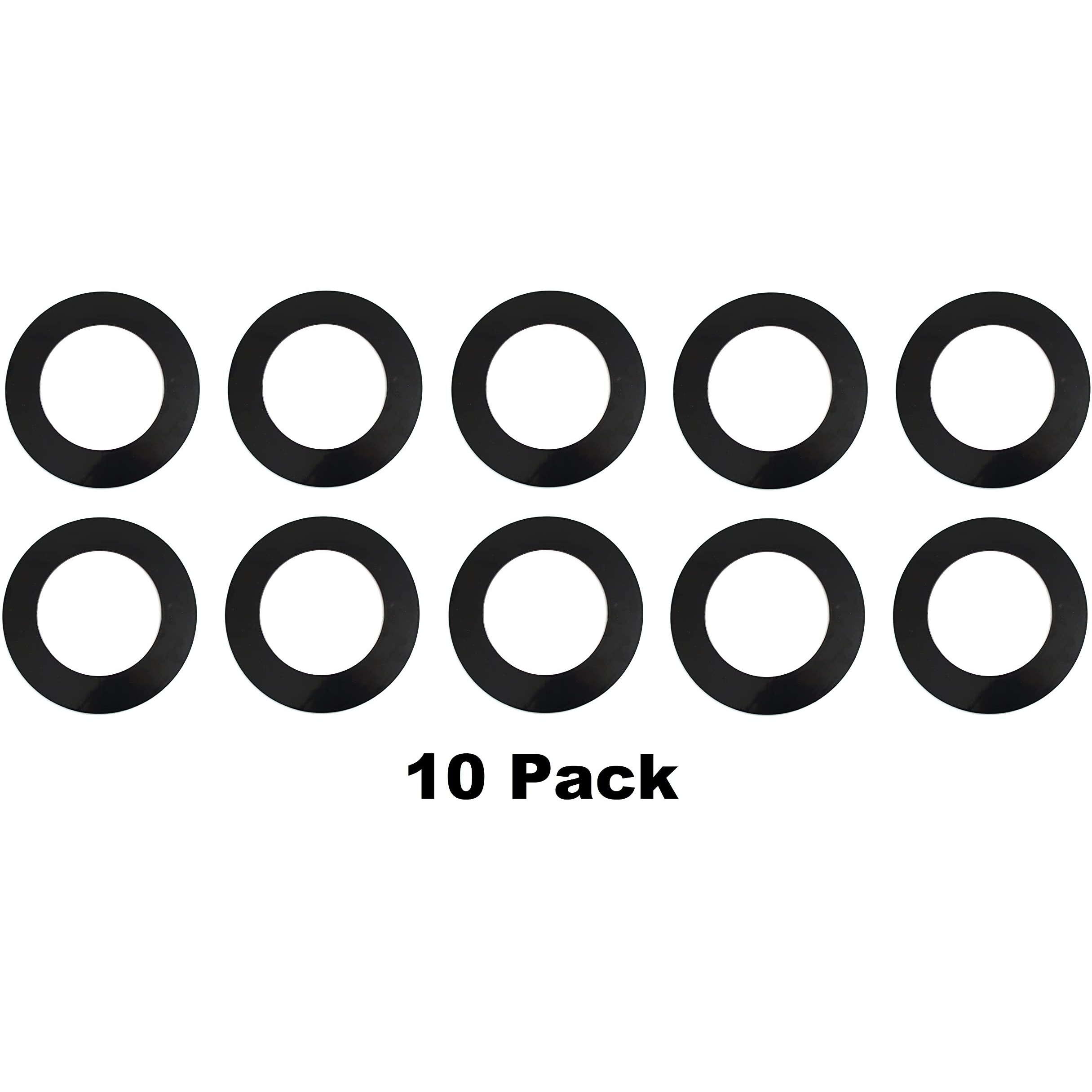 Plastic 4.25" Light Trim Goof Ring For 4" Inch Lighting Fixture Recessed Can (10, Black)